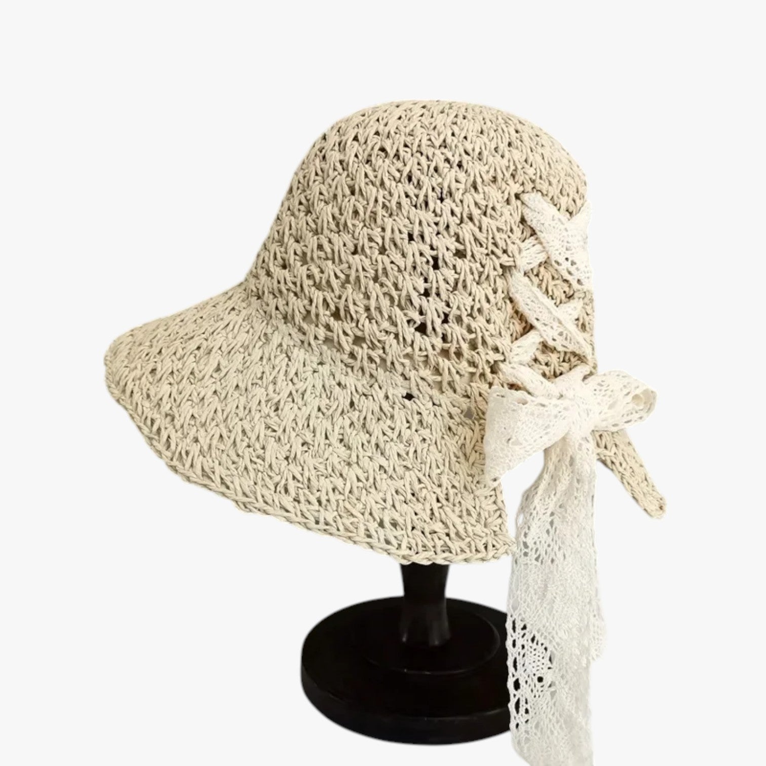 Elodie | Cappello da Spiaggia UV con Foro per Codino - - hat Hat for girls summer hat sun hat Sun Hats women hat - Concept Palermo