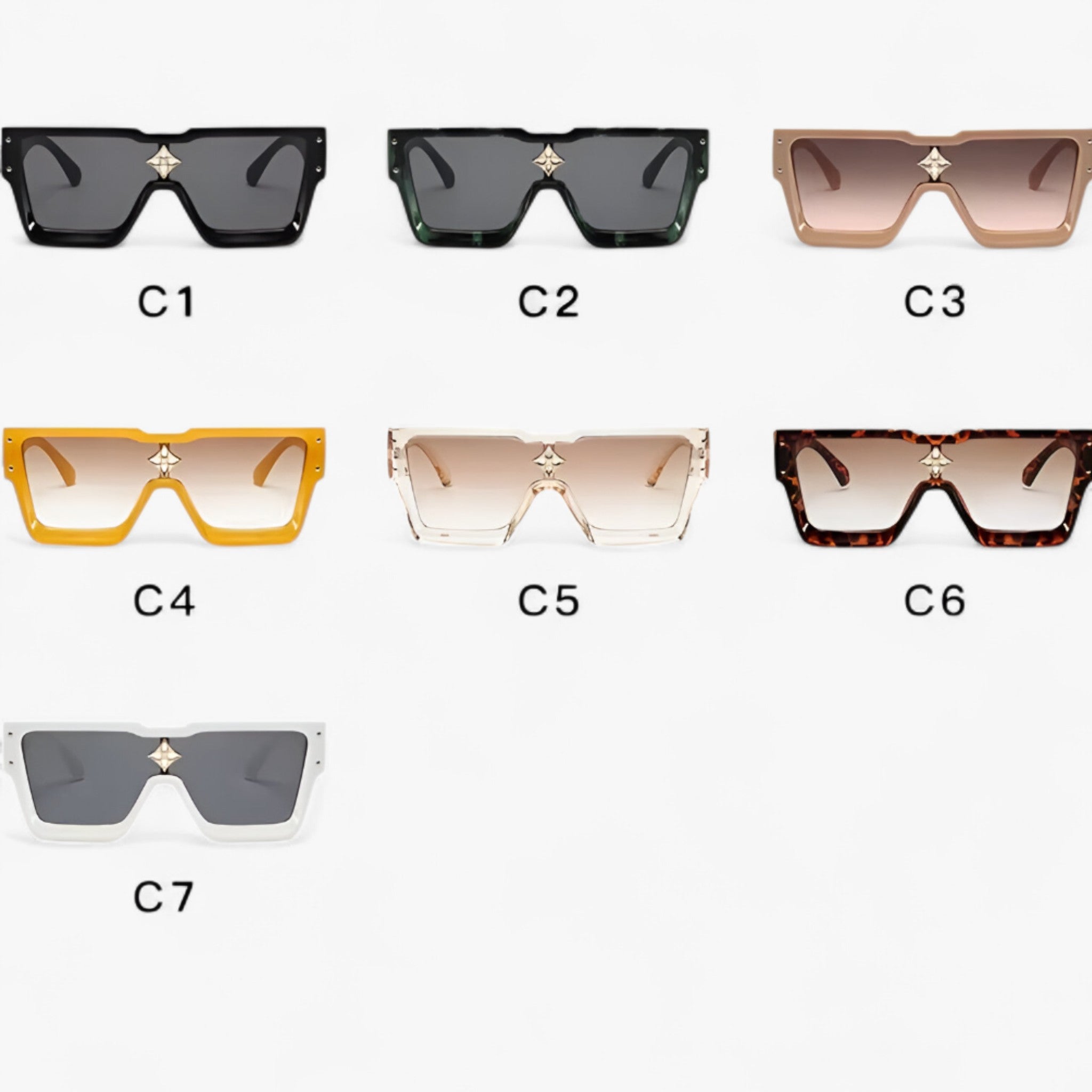 Vittorio | Occhiali da sole quadrati unisex con protezione UV400 - - Fashion Sunglasses mens sunglasses Sunglasses sunglasses polarized men - Concept Palermo