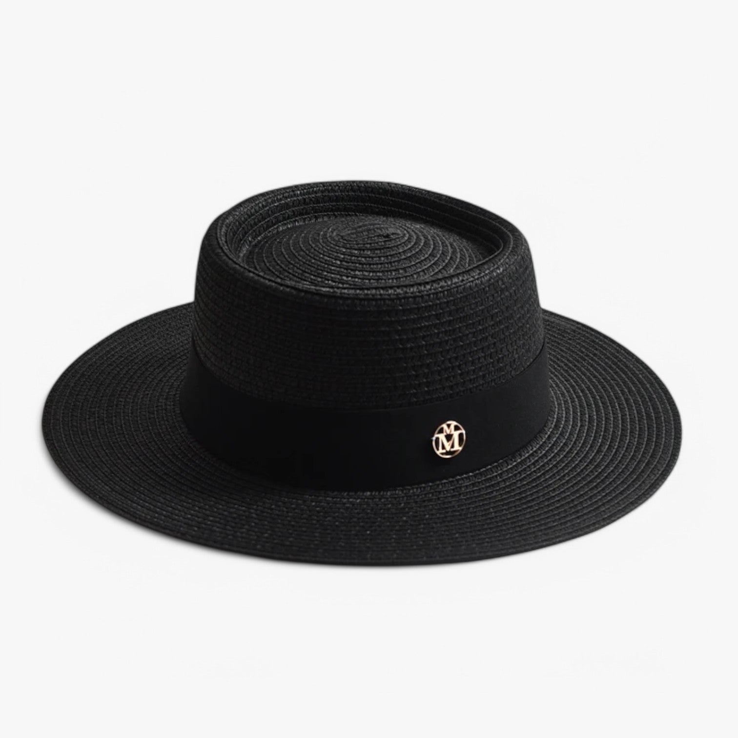 Clara | Elegante cappello di paglia - Stile, leggero e adatto ai viaggi - zwart 56-58CM - bucket hats hat Hat for girls women hat - Concept Palermo