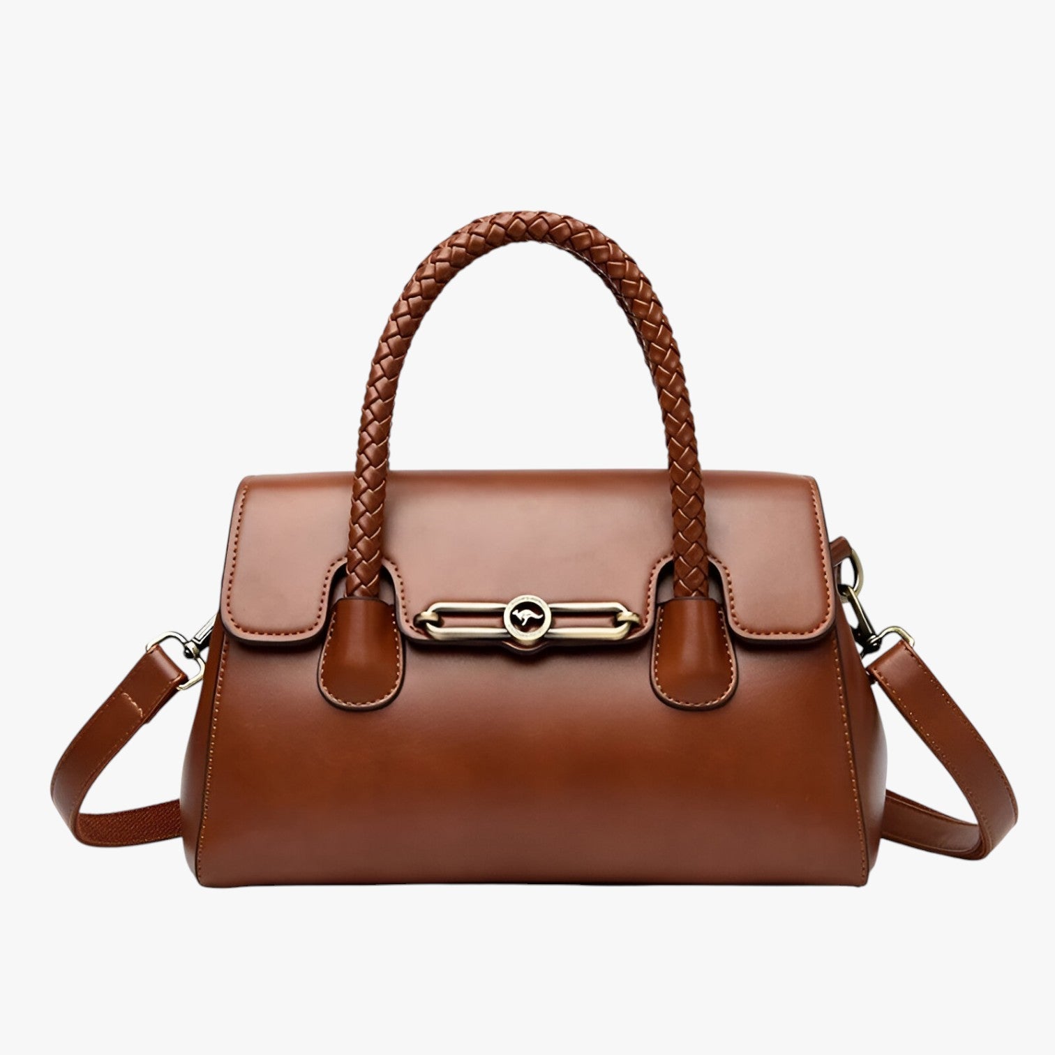 Bianca | Borsa a Spalla Retro da Donna Compatta, Trendy e Sostenibile in PU Pelle - Giallo - handbags Women's handbags - Concept Palermo