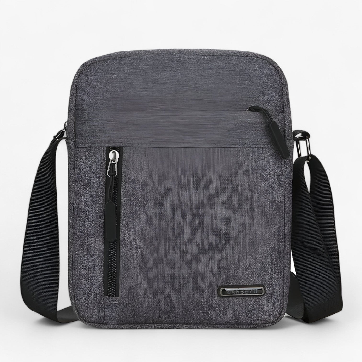 Grayson | Borsa a Spalla da Uomo Oxford - Sostenibile, Stilosо e Pronta per Affari - Grigio - bag mens bag Shoulder Bags - Concept Palermo