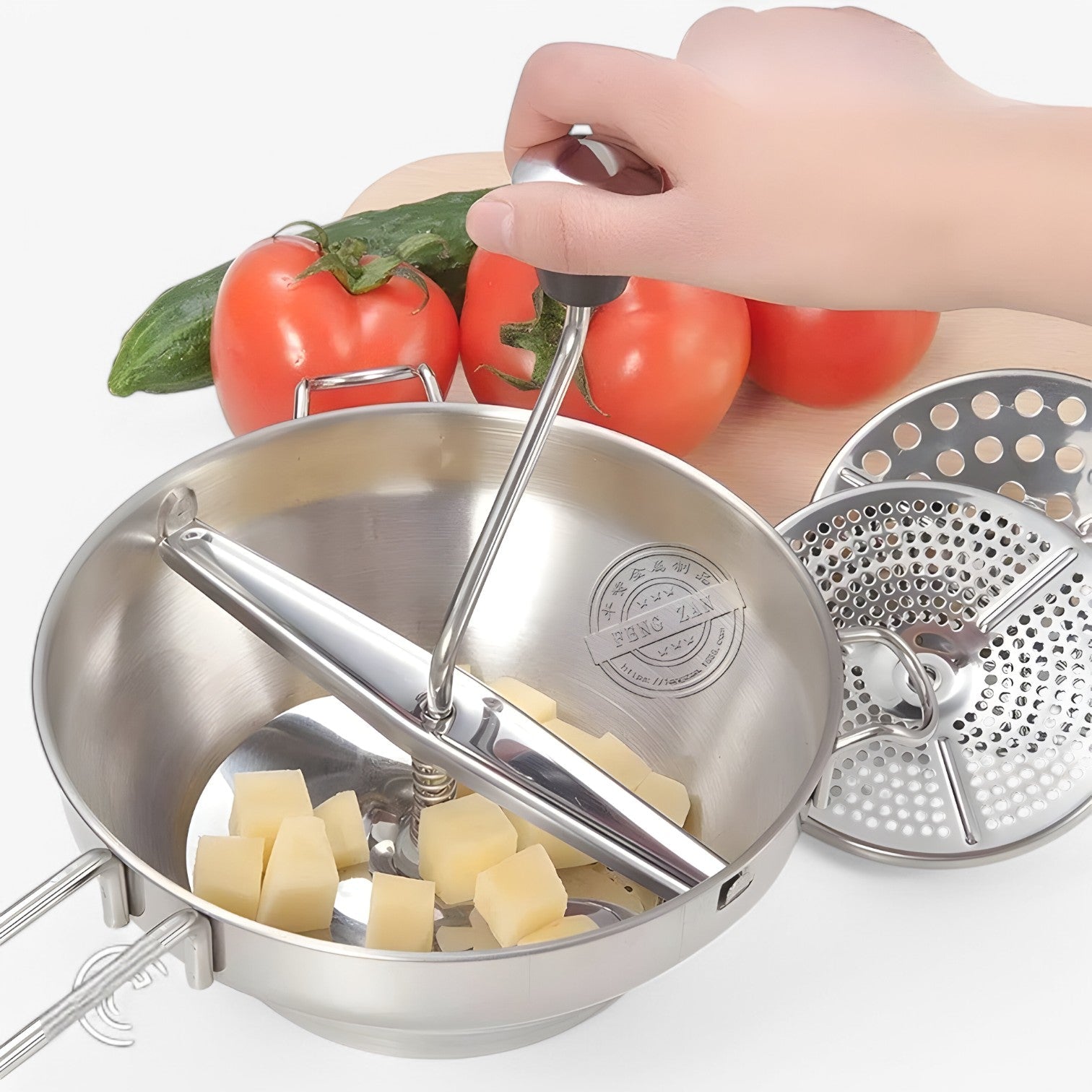 Zente | Stecco per Patate in Acciaio Inossidabile – Purè Perfetto e Altro - - Kitchen kitchen accessory kitchen tools - Concept Palermo