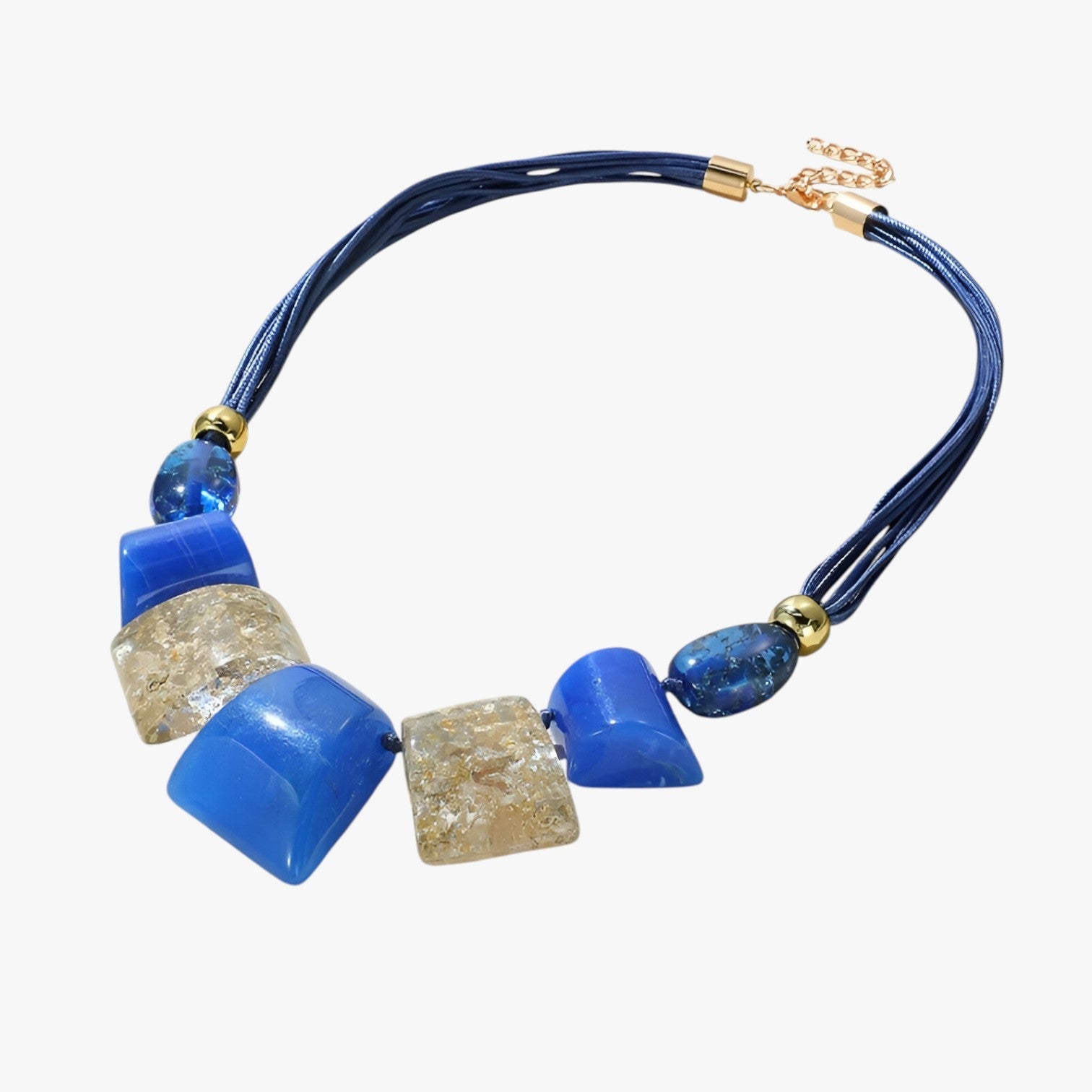 Jenna | Collana di perle spesse vivaci – dichiarazione di colore e stile - Blu - elegant womens necklaces Necklace Necklaces for Women - Concept Palermo