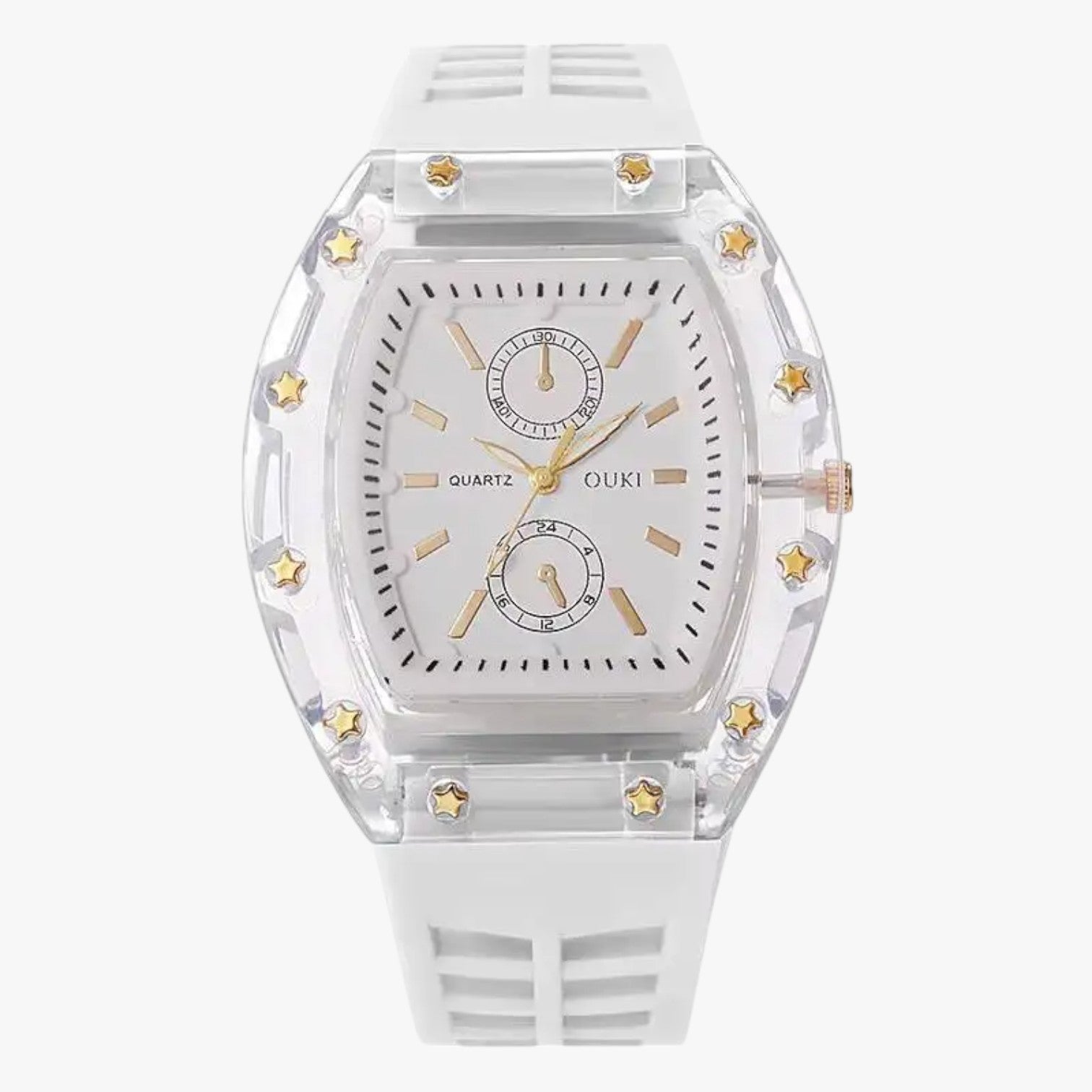 Kate | Orologio analogico casual in silicone - Bianco senza scatola - female watch ladies watch watch watch for women watches - Concept Palermo
