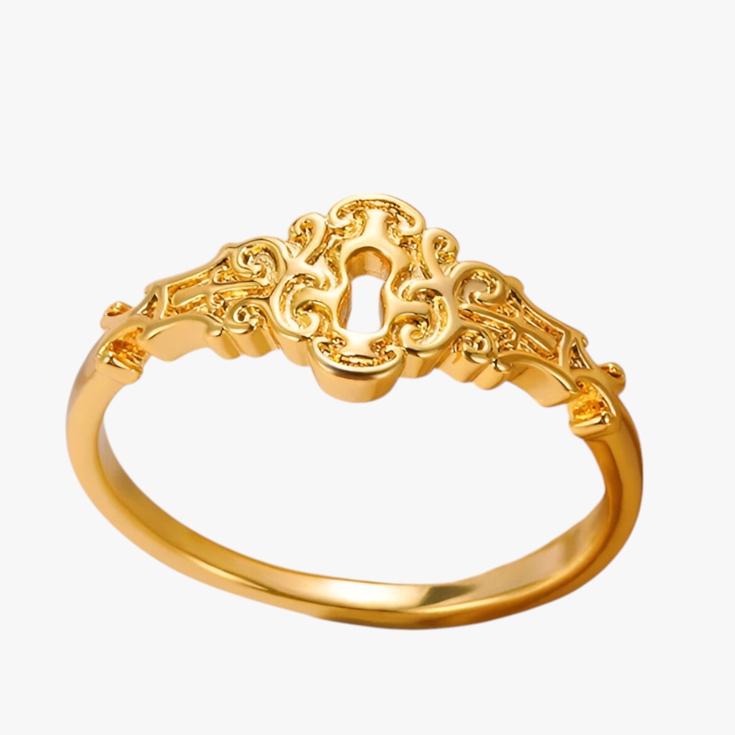 Lia | Anello lucchetto oro impermeabile portafortuna - - Ring Rings women ring womens earring womens ring - Concept Palermo