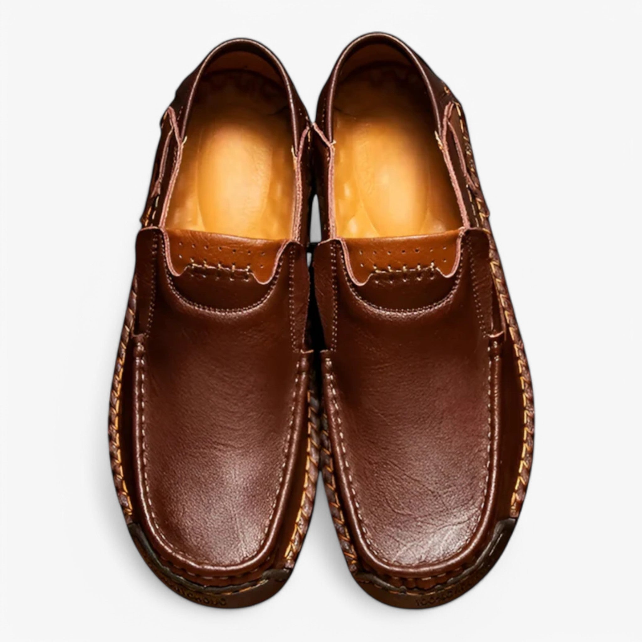 Theo | Mocassini in pelle fatti a mano - Marrone scuro - - Concept Palermo
