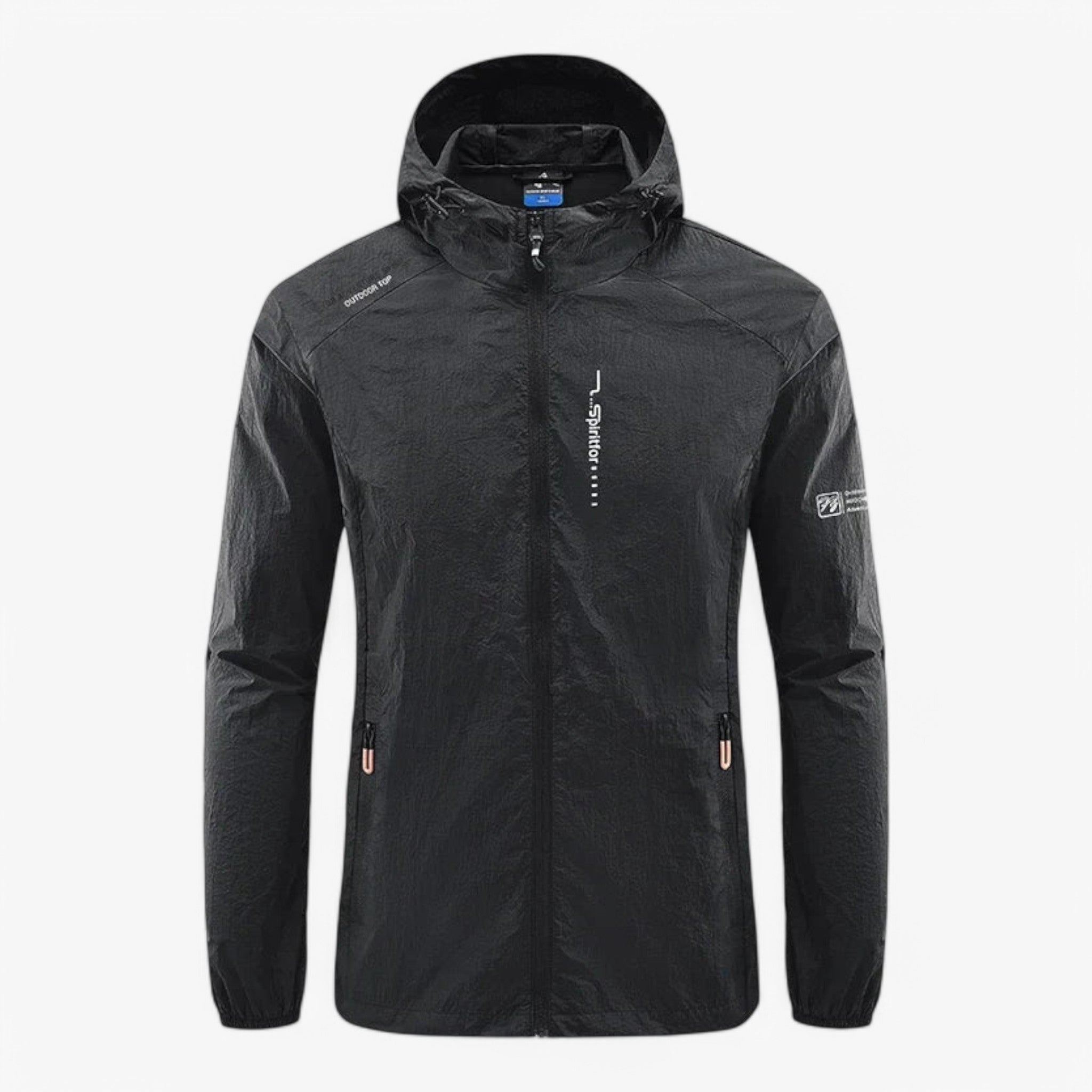 Mason - Giacca comoda e impermeabile al vento e all'acqua - Nero - Jacket jacket for men - Concept Palermo