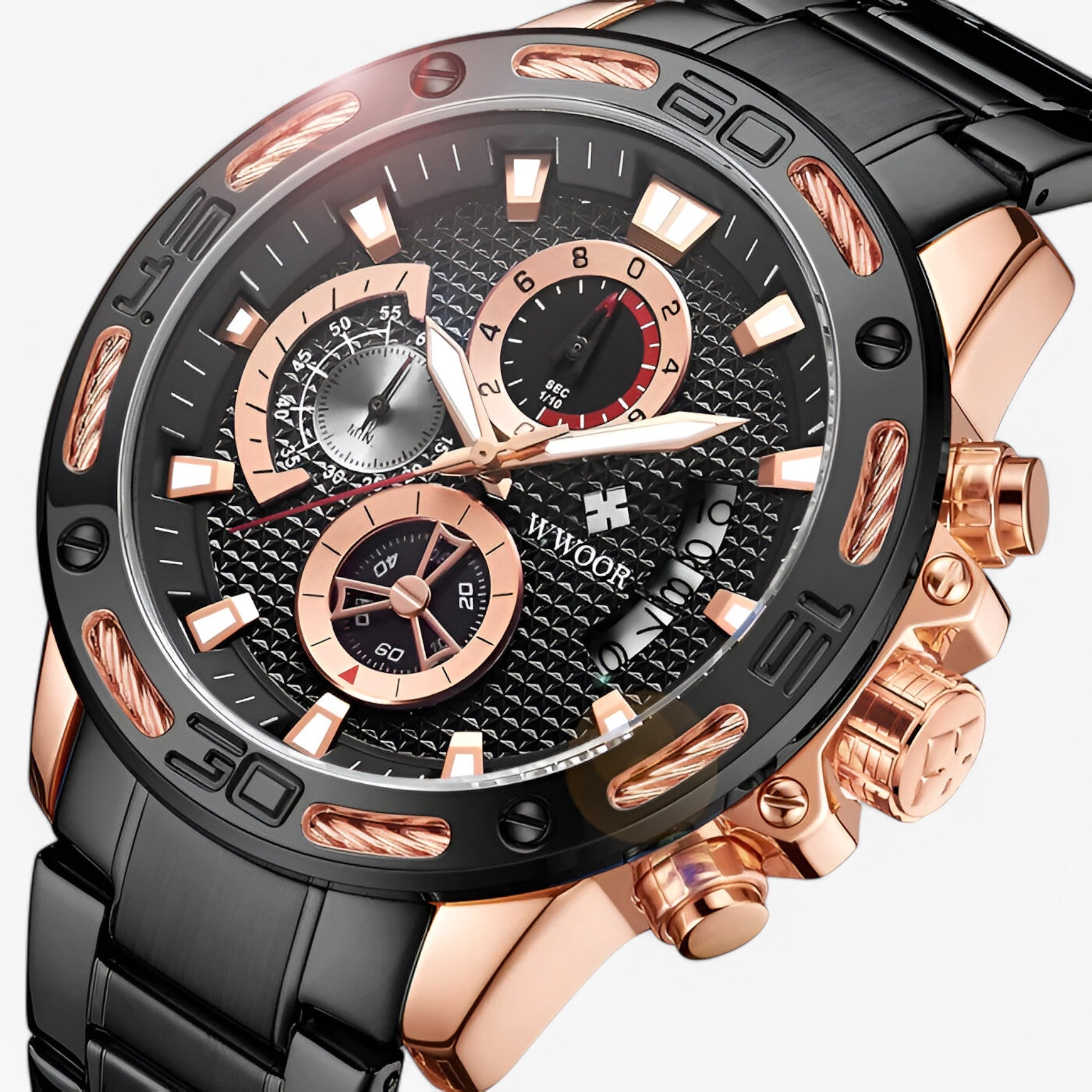 Linus | Orologio Cronografo di Lusso in Acciaio Inossidabile - - - Concept Palermo