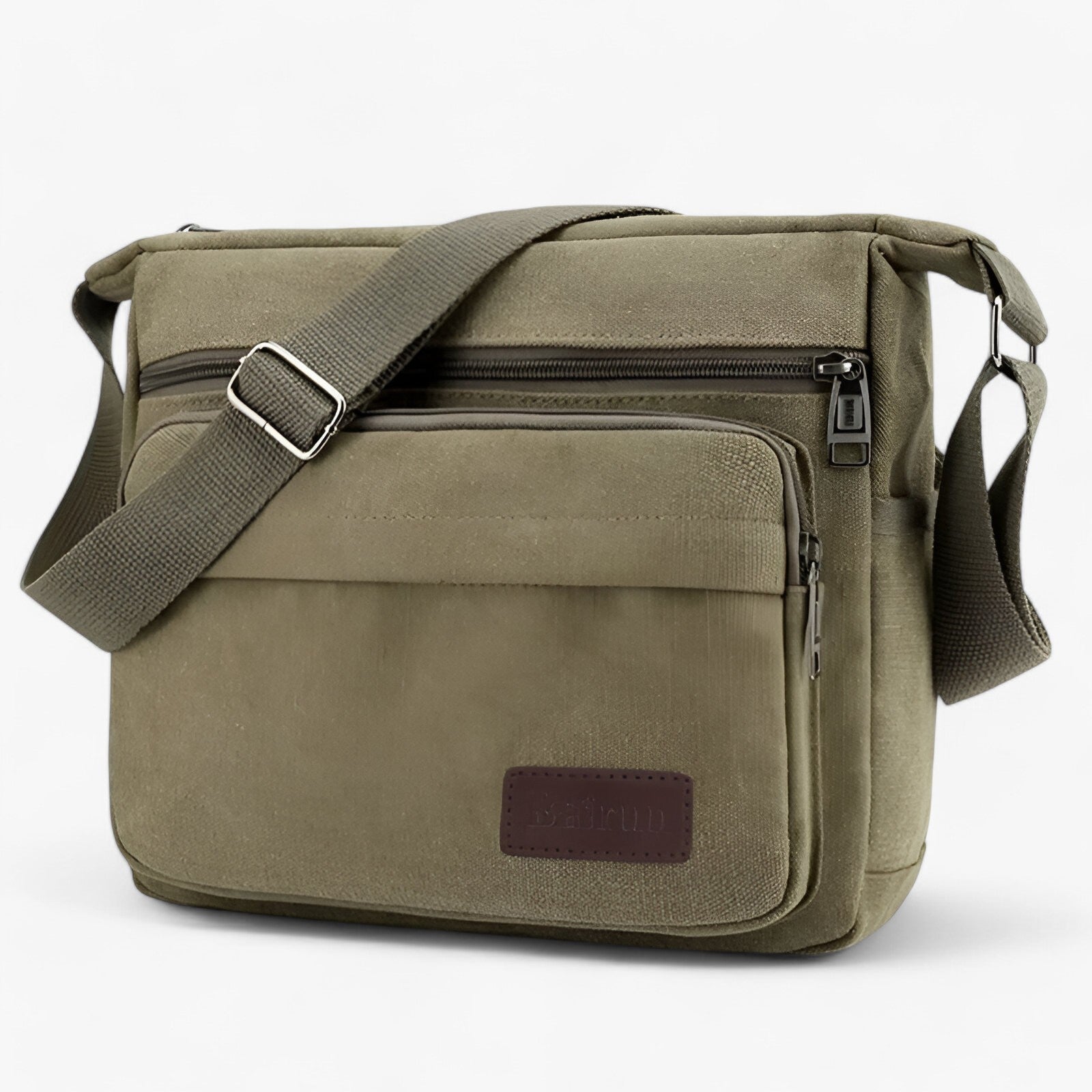 Max | Borsa a spalla multifunzionale in canvas per uomini - Verde - bag mens bag Shoulder bags - Concept Palermo