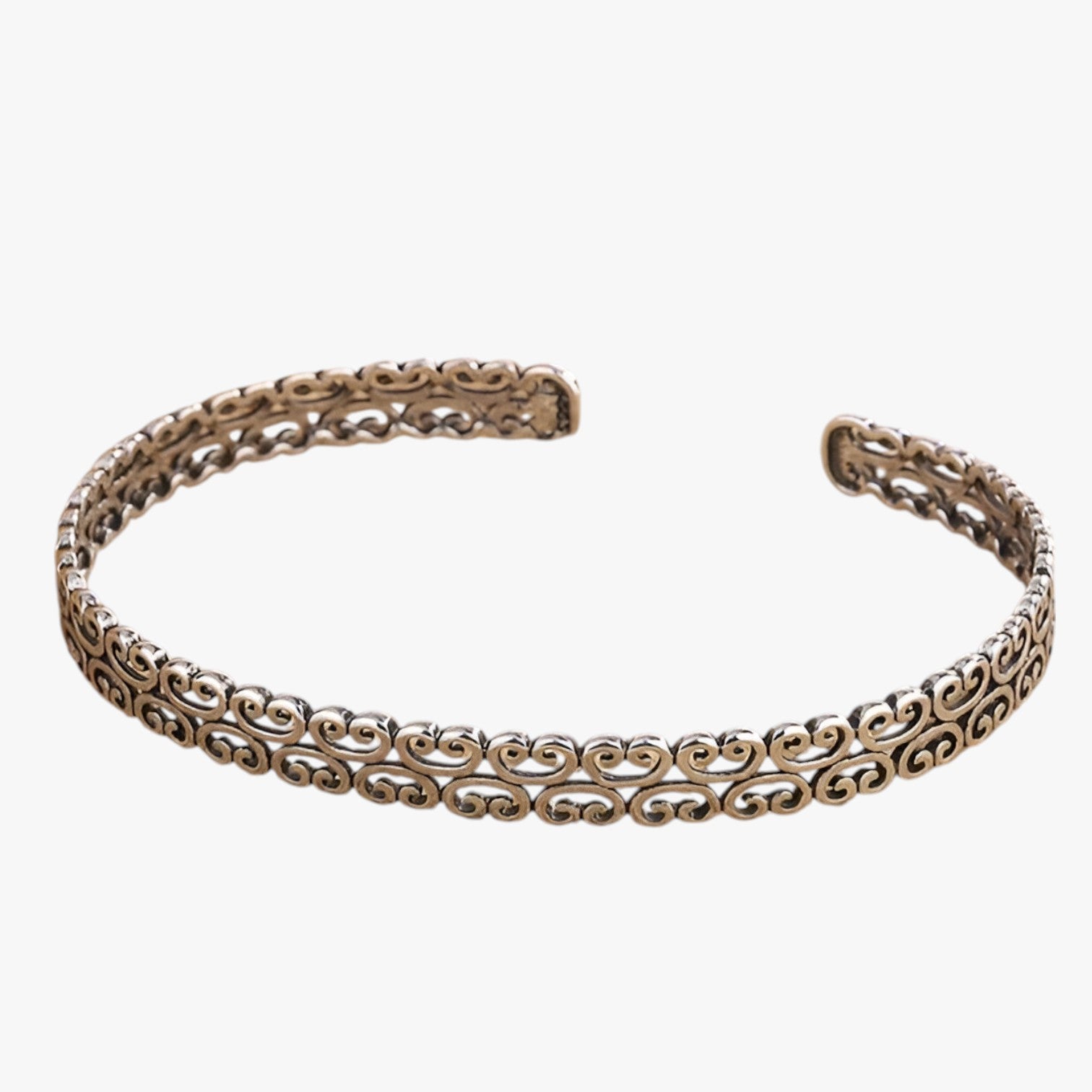 Dahlia | Elegante polsino in argento con motivo a nuvole - - BRACELET FOR WOMEN BRACELETS bracelets for women - Concept Palermo