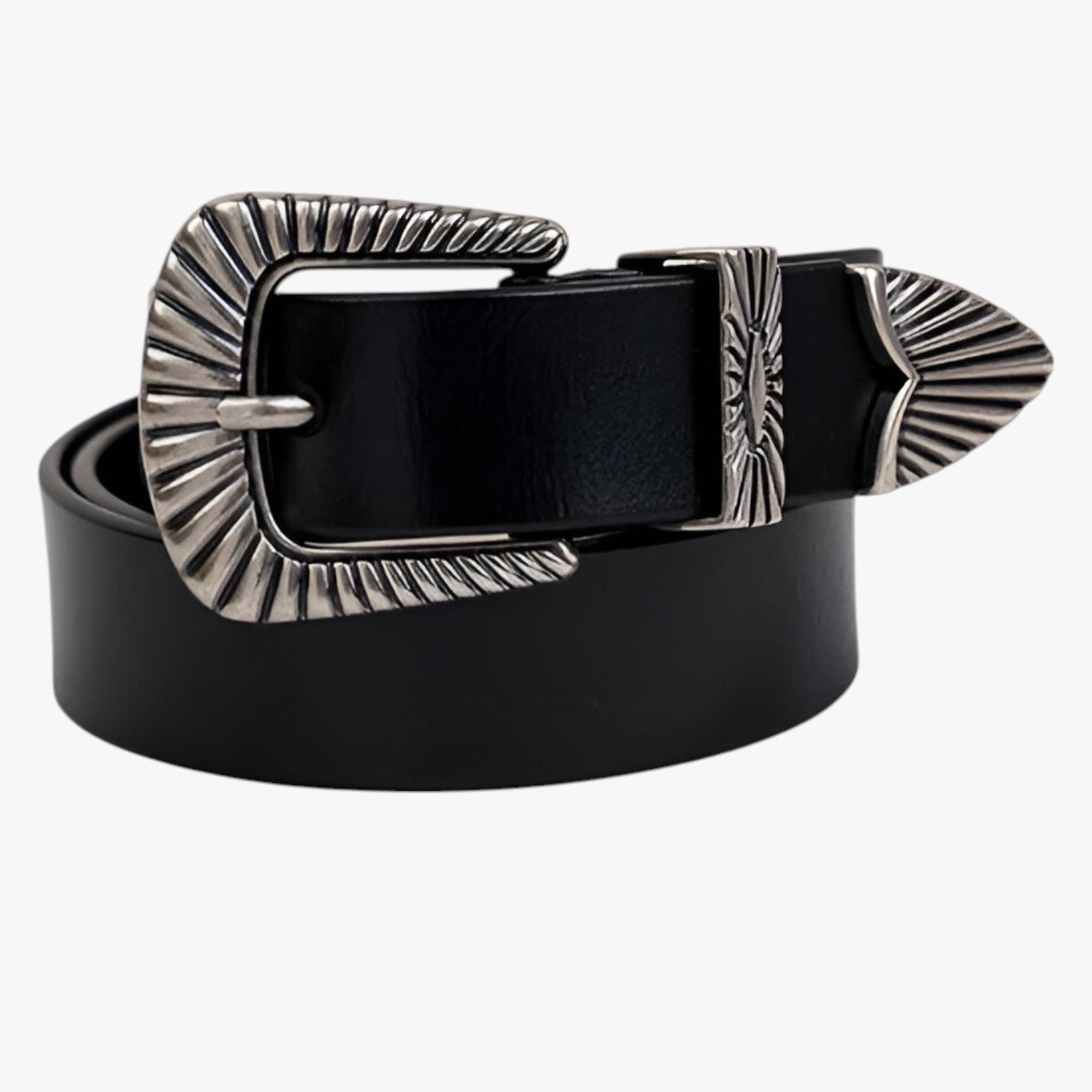 Veronica | Cintura western in pelle per jeans - nero B - Belts waist belt for women Womens belt - Concept Palermo