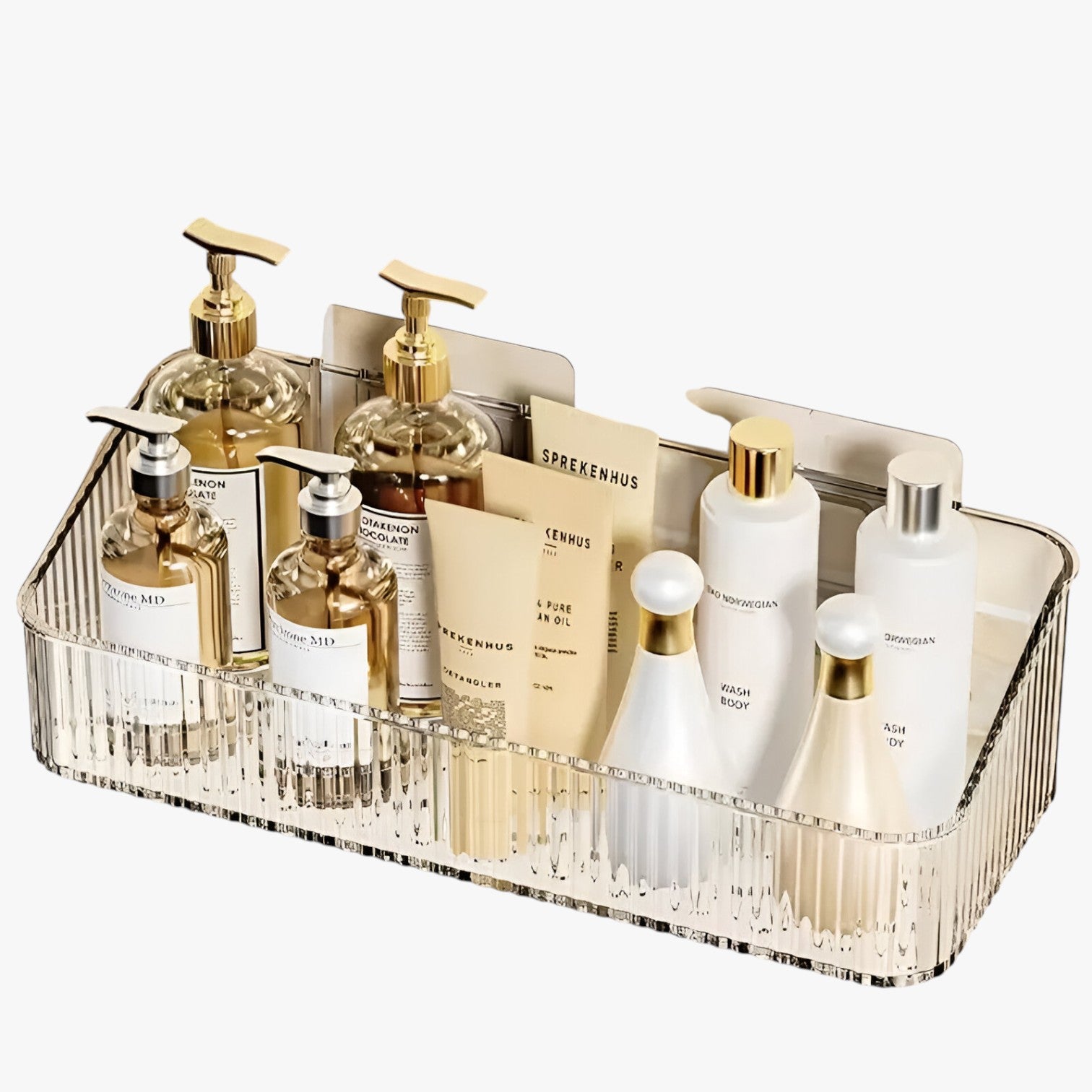 Aileen | Contenitore angolare salvaspazio – resistente senza forare - - bathroom - Concept Palermo