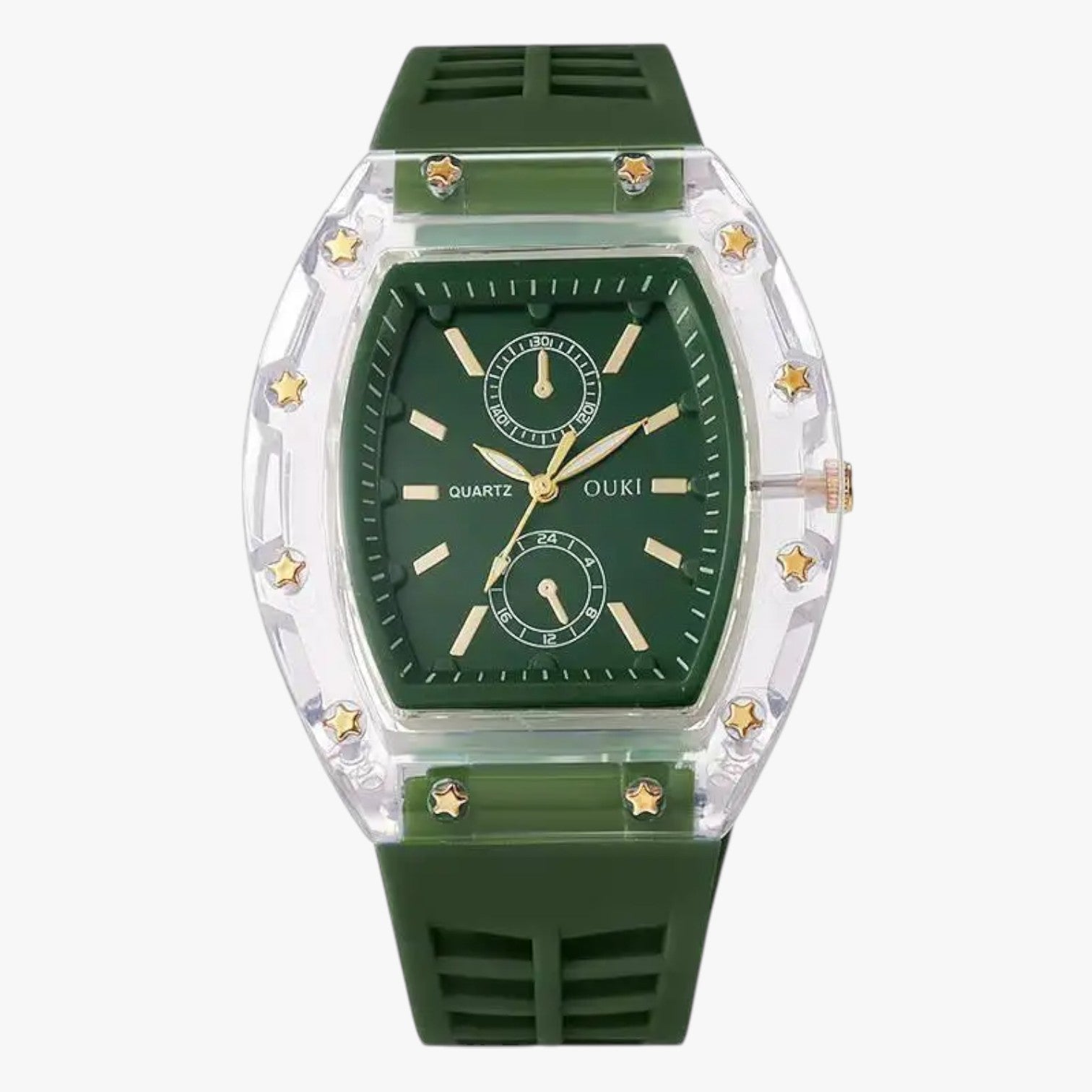Kate | Orologio analogico casual in silicone - Verde senza scatola - female watch ladies watch watch watch for women watches - Concept Palermo
