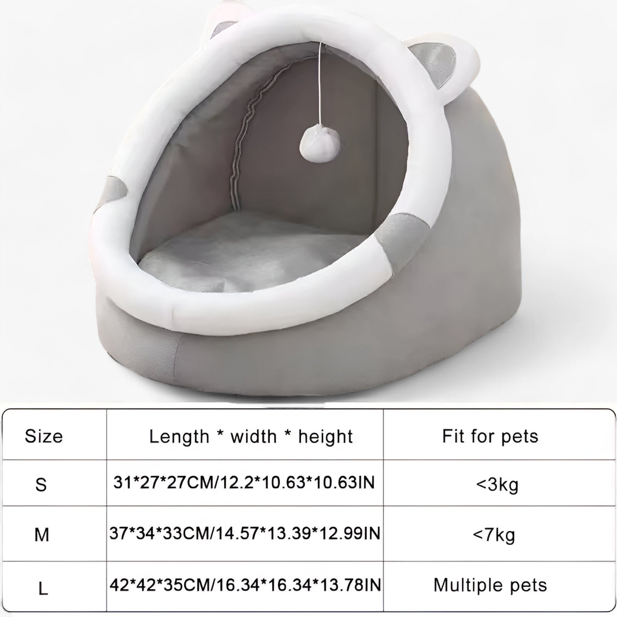Milo | Letto per Gatti Knus e Caldo – Comfort per Tutte le Stagioni - - - Concept Palermo
