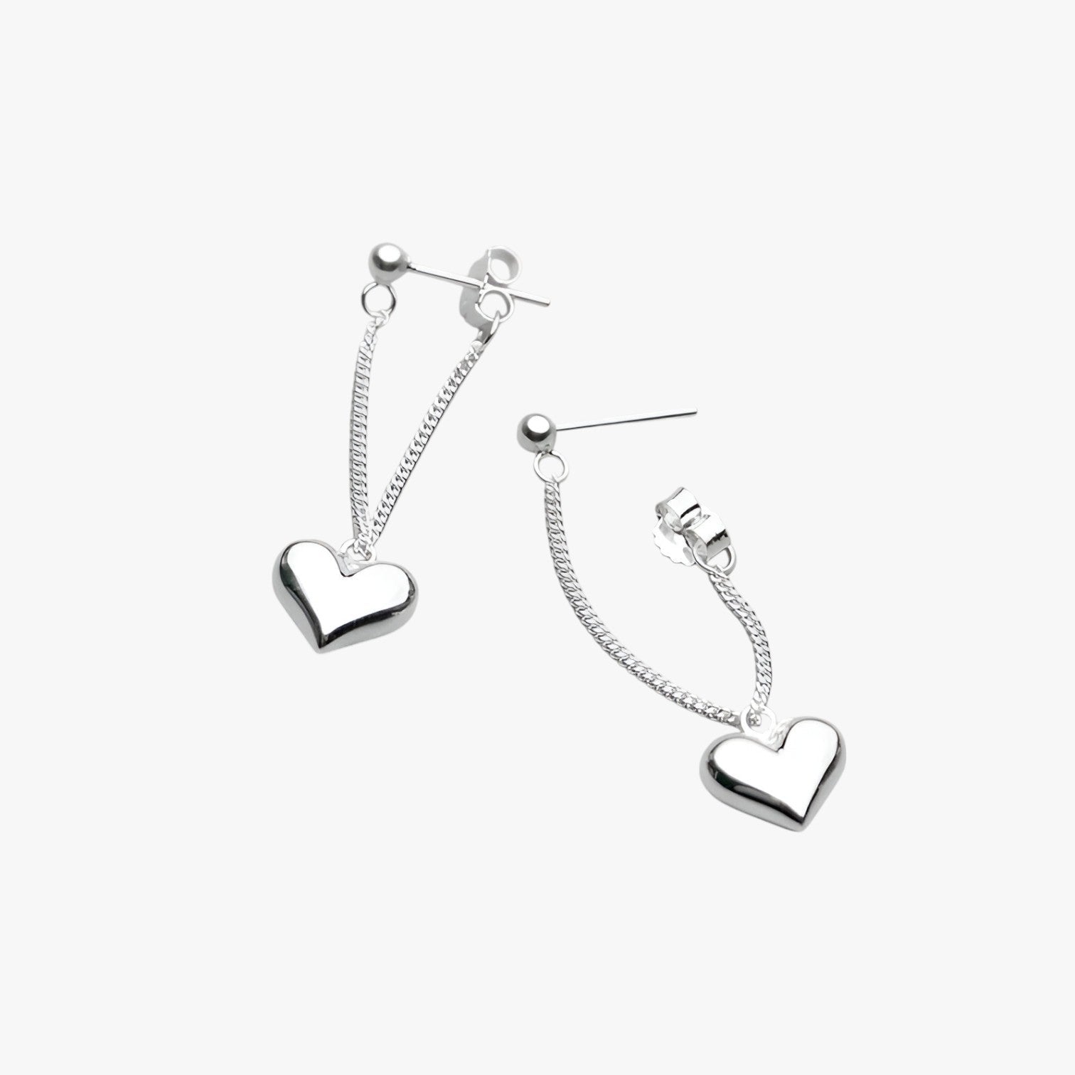 Barbara | Eleganti orecchini a cuore in argento - Stiloso, ipoallergenico e senza tempo - - Accessories Jewelry EARRINGS womens earring - Concept Palermo