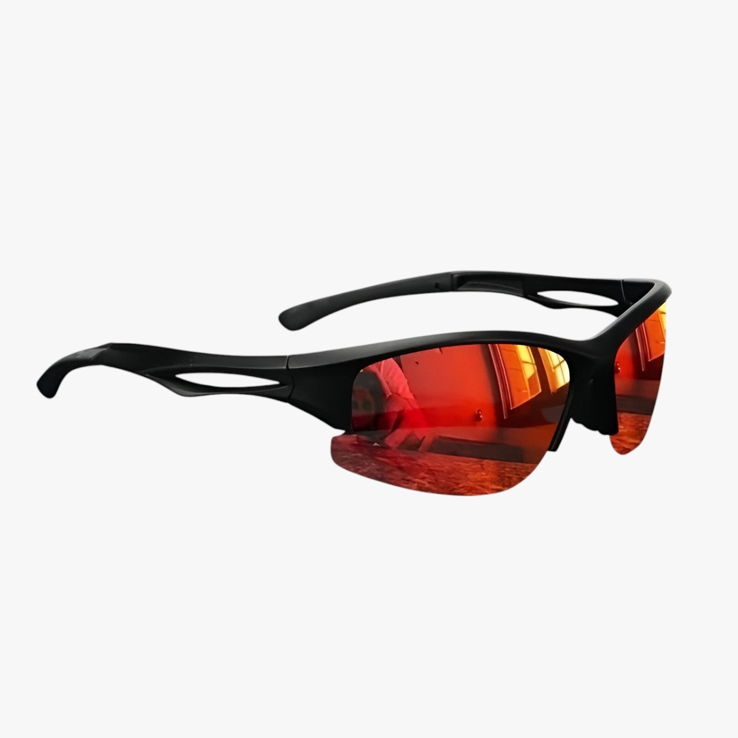 Nestor | Occhiali da sole sportivi con montatura metà bordo - Polarizzati e visione colorata - Arancione - mens sunglasses Polarized man sunglasses Sunglasses - Concept Palermo