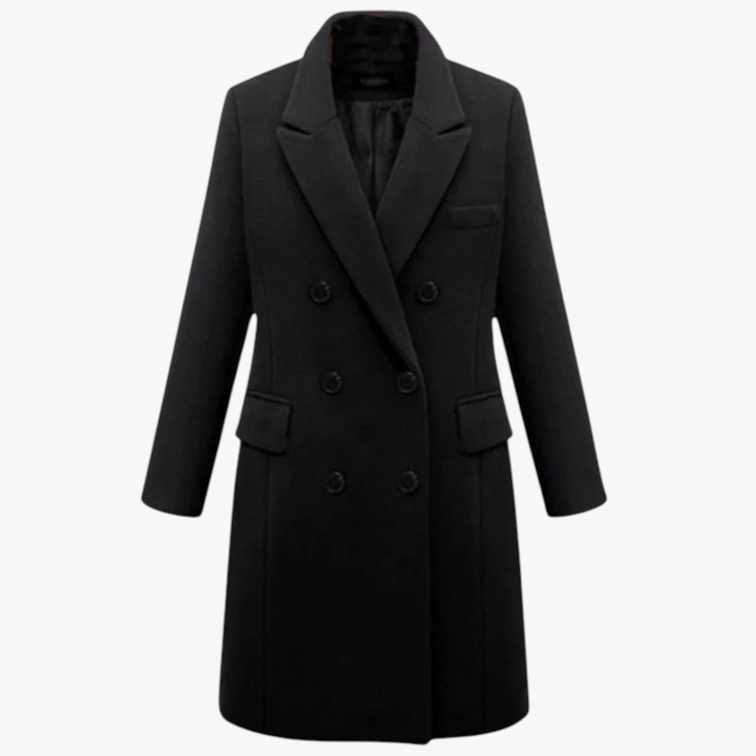 Darla | Elegante giacca in lana da donna: calda, morbida e perfetta per l'ufficio - nero - coats coats for women female coat Jackets & Coats - Concept Palermo