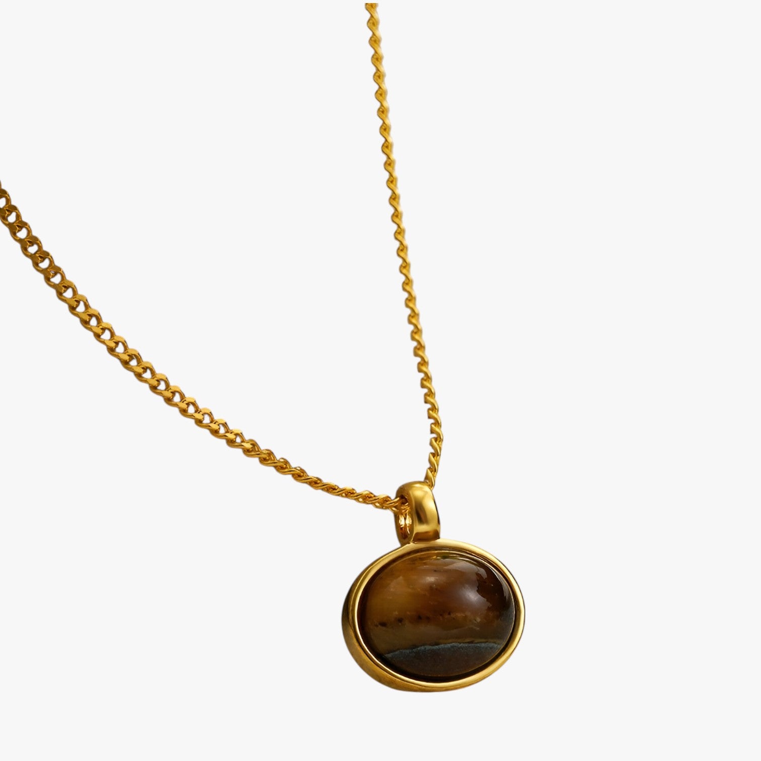Eve | Collana vintage con pietra occhio di tigre - T178 - necklace NECKLACES Necklaces for Women - Concept Palermo
