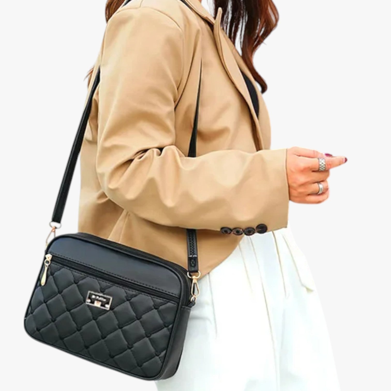 Camilla | Borsa a Spalla Donna 2025 in PU Lingge, Piccola e Versatile - - bag Bags Crossbody Bags women bag women bags - Concept Palermo