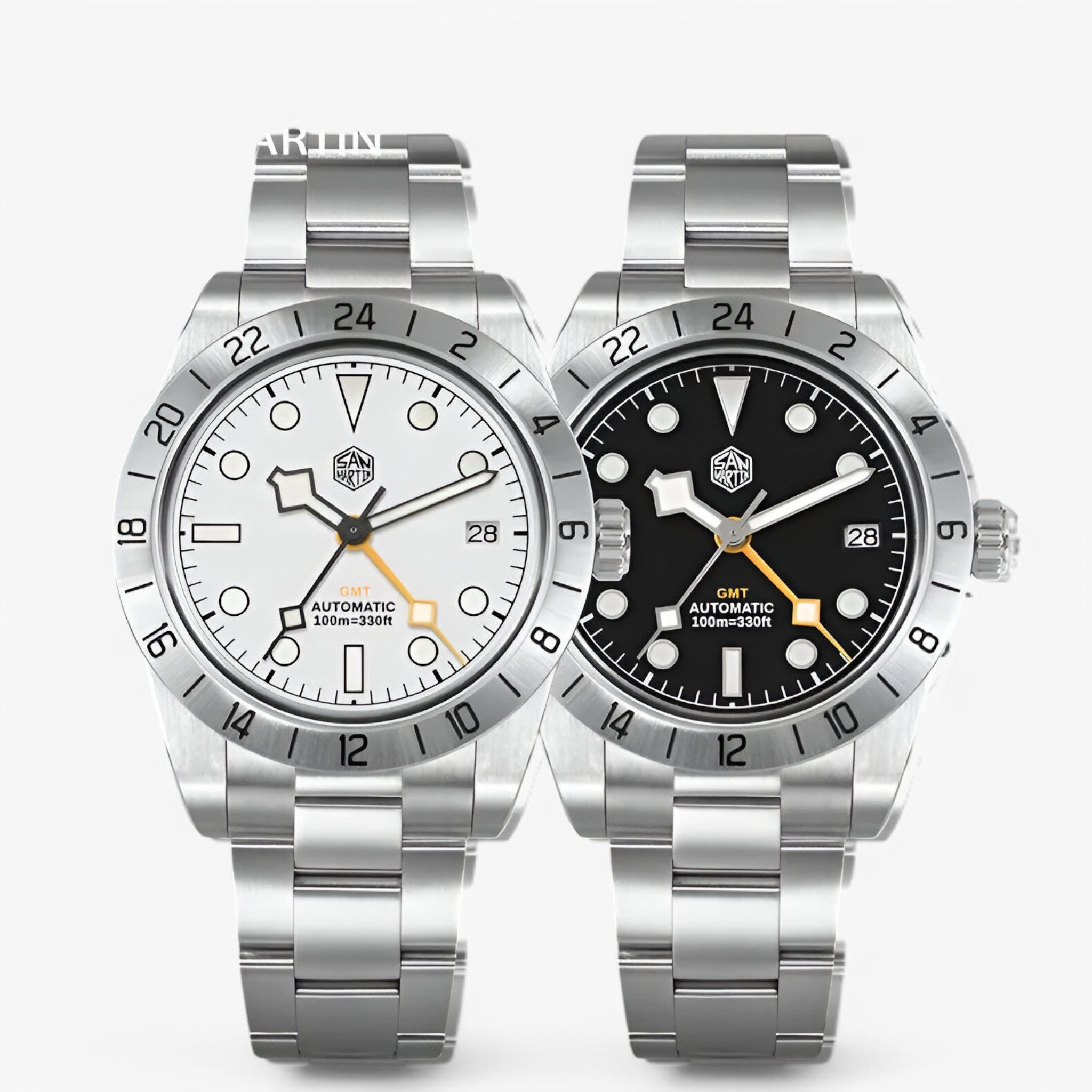 Anton | Orologio sportivo automatico GMT in acciaio - - - Concept Palermo