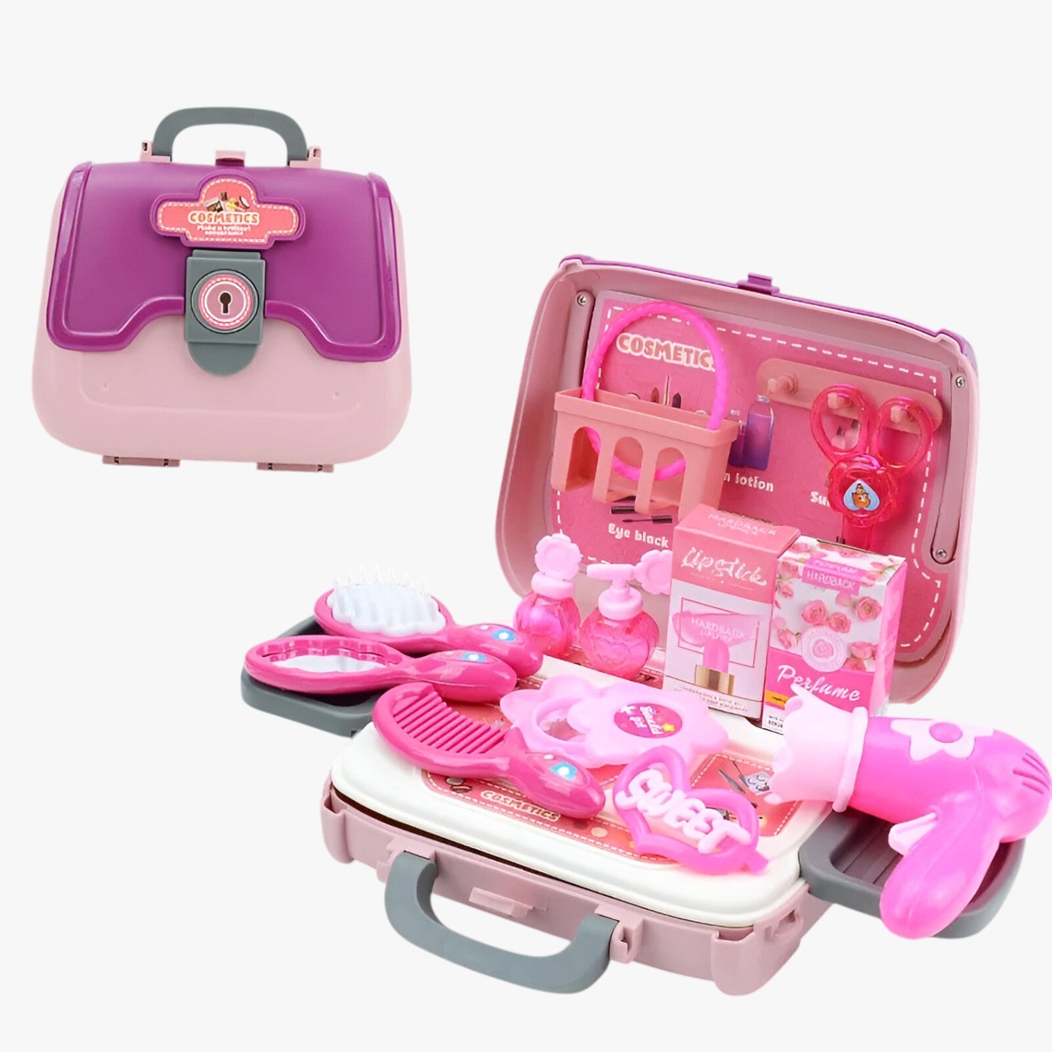 Merlyn | Set Trucco da 24 Pezzi per Piccole Stiliste - 24PEZZI - kids toys toys toys & gifts TOYS AND GAMES toys for kids - Concept Palermo