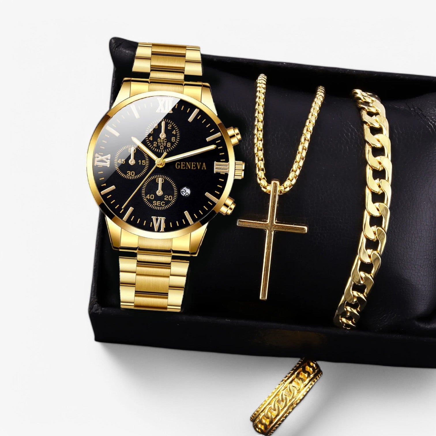 Moritz | Set di orologi romani dorati – Elegante e completo - - mens accessory watch watch for men - Concept Palermo