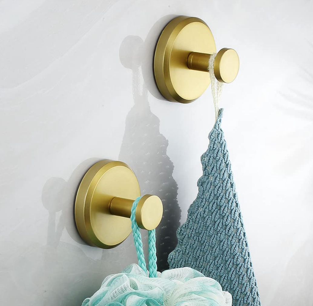 Hook - Gancio da parete per WC - 2+2 GRATIS Oro - robe hooks - Concept Palermo