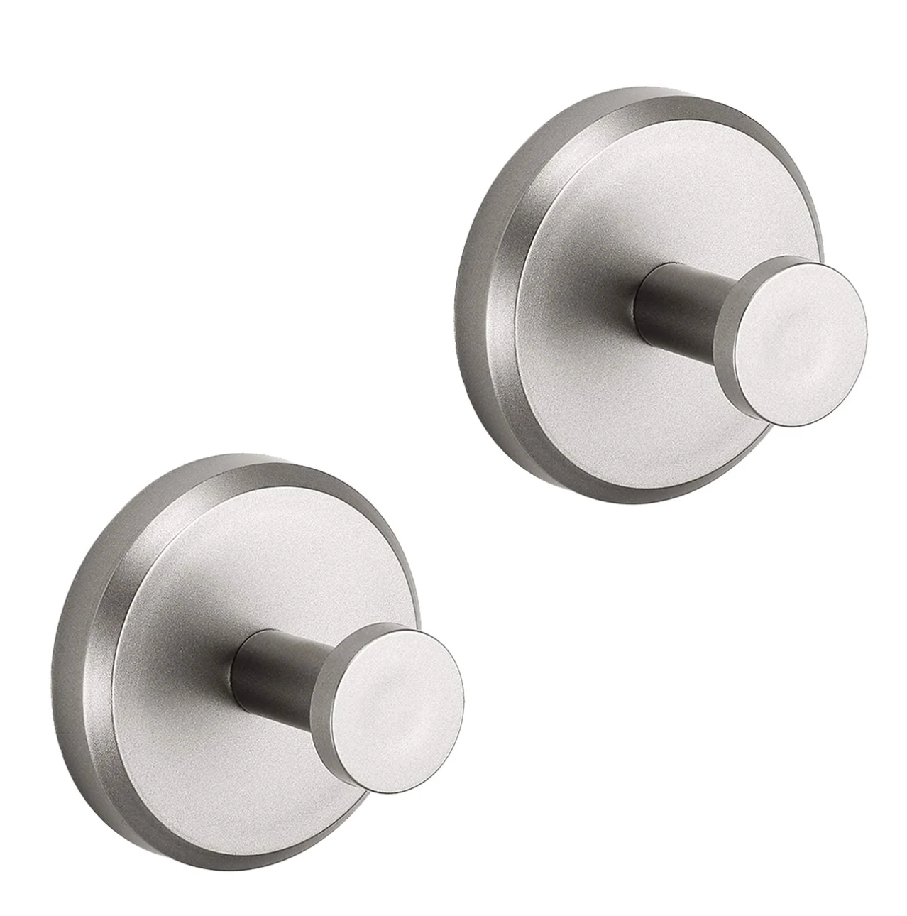 Hook - Gancio da parete per WC - 2+2 GRATIS Argento - robe hooks - Concept Palermo