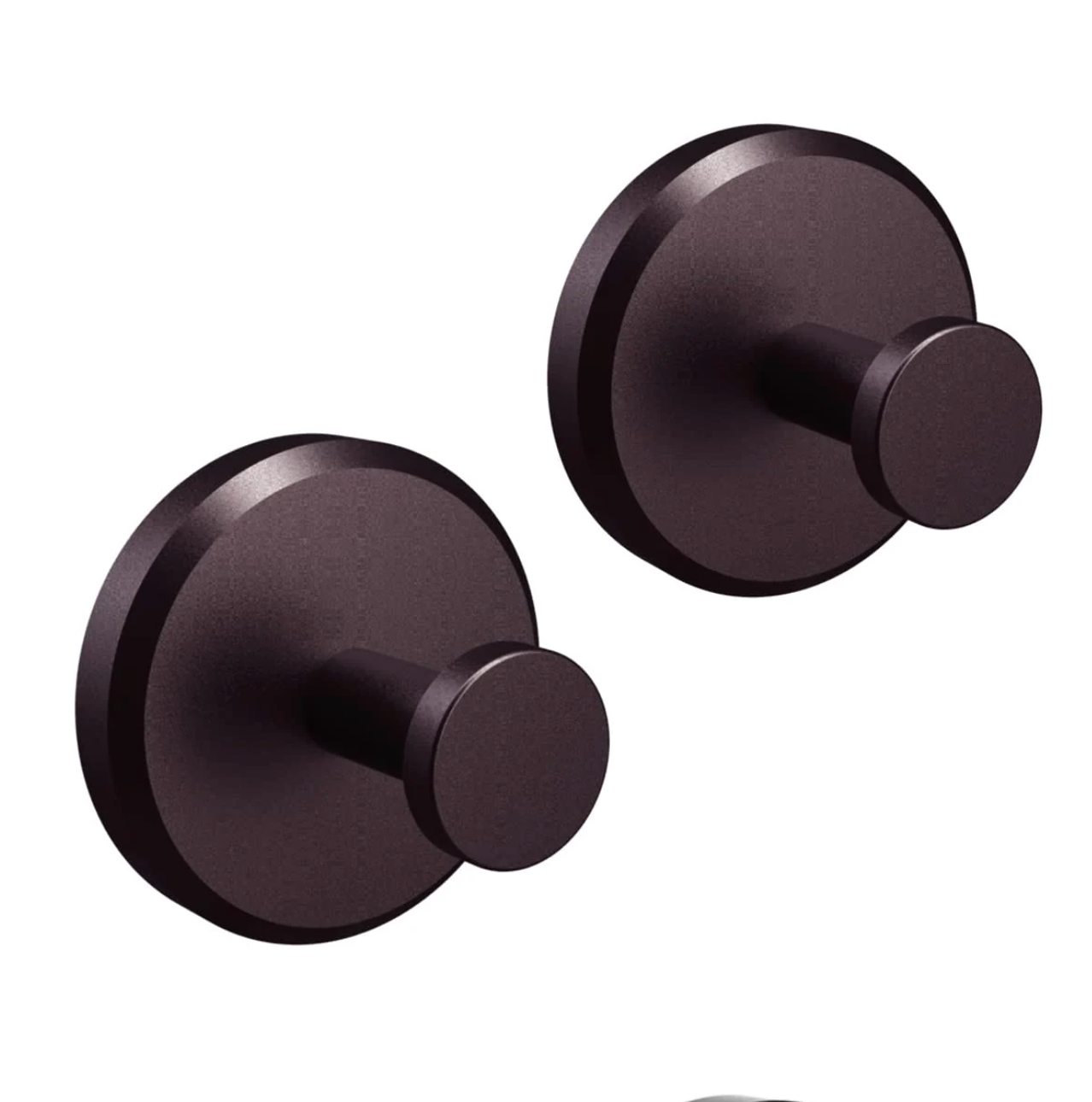 Hook - Gancio da parete per WC - 2+2 GRATIS Marrone scuro - robe hooks - Concept Palermo