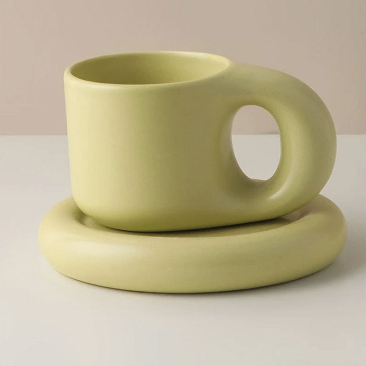 Tazza da Espresso Chic Kraftig in Ceramica | Design Elegante e Robusto per il Tuo Piacere di Espresso - Verde - Ceramics Kitchen - Concept Palermo