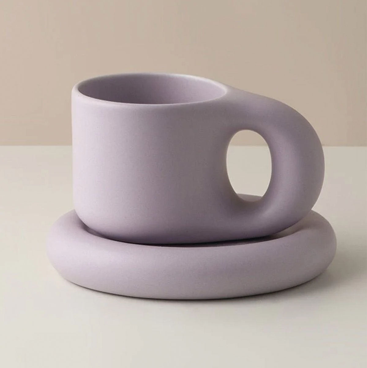 Tazza da Espresso Chic Kraftig in Ceramica | Design Elegante e Robusto per il Tuo Piacere di Espresso - Lavanda - Ceramics Kitchen - Concept Palermo
