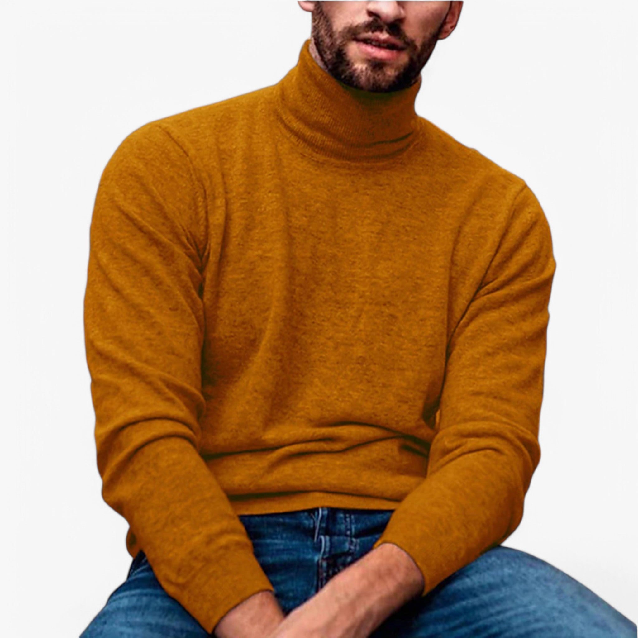 Lanz - Elegante Maglione per la Stagione Fredda - Caramello - men week42-tuesday - Concept Palermo