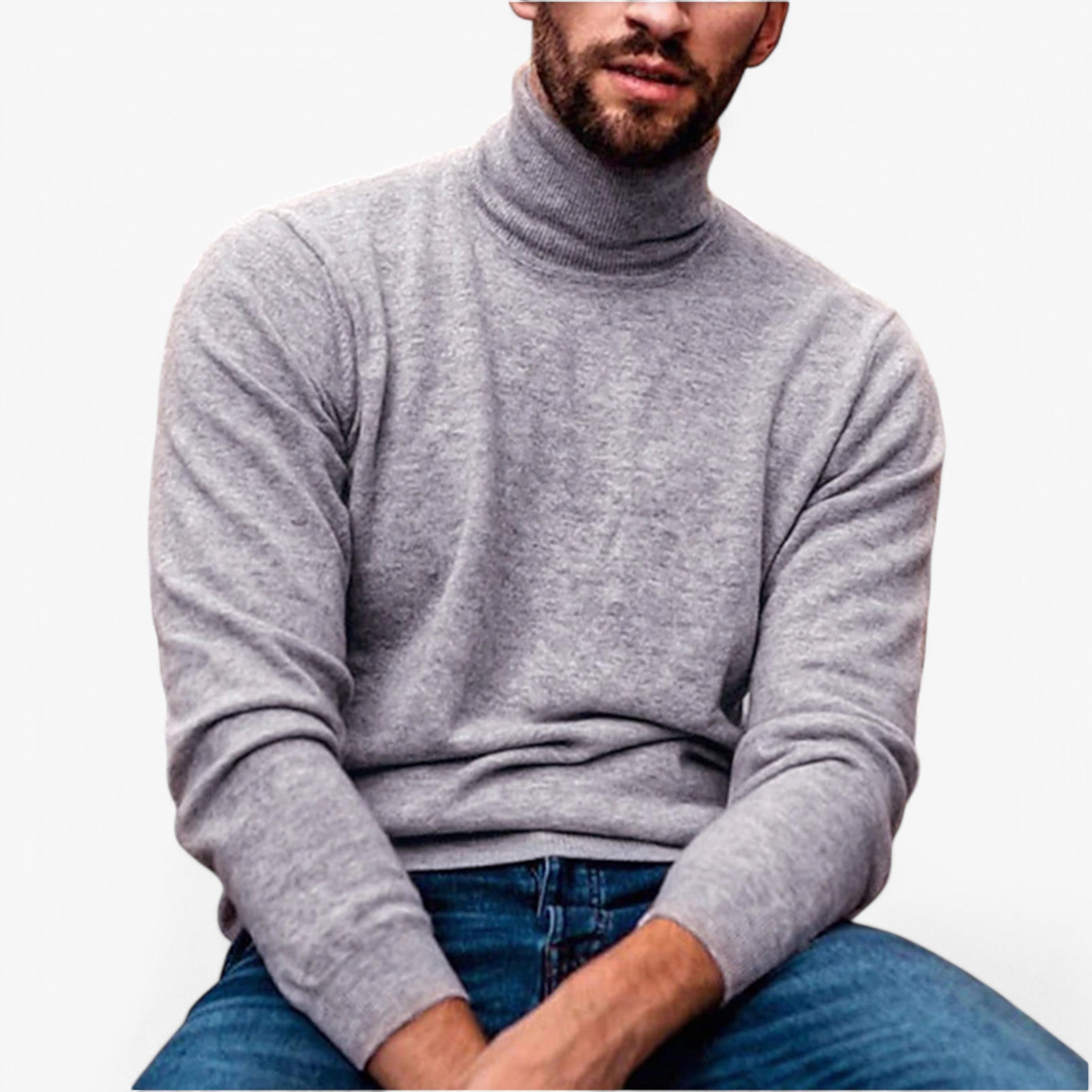 Lanz - Elegante Maglione per la Stagione Fredda - Grigio Chiaro - men week42-tuesday - Concept Palermo