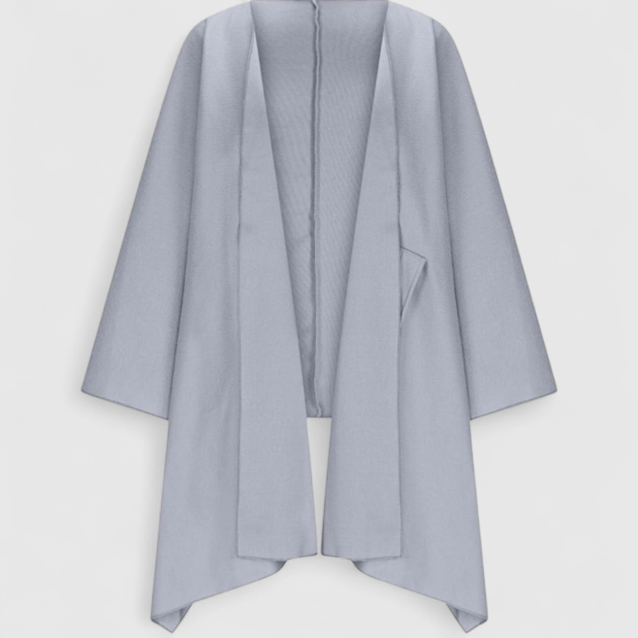 Leni | Cardigan Donna Elegante Oversize con Maniche a Pipistrello - Grigio - aperto autunno caldo cardigan comfort inverno maniche a pipistrello moda donna oversize stile - Concept Palermo