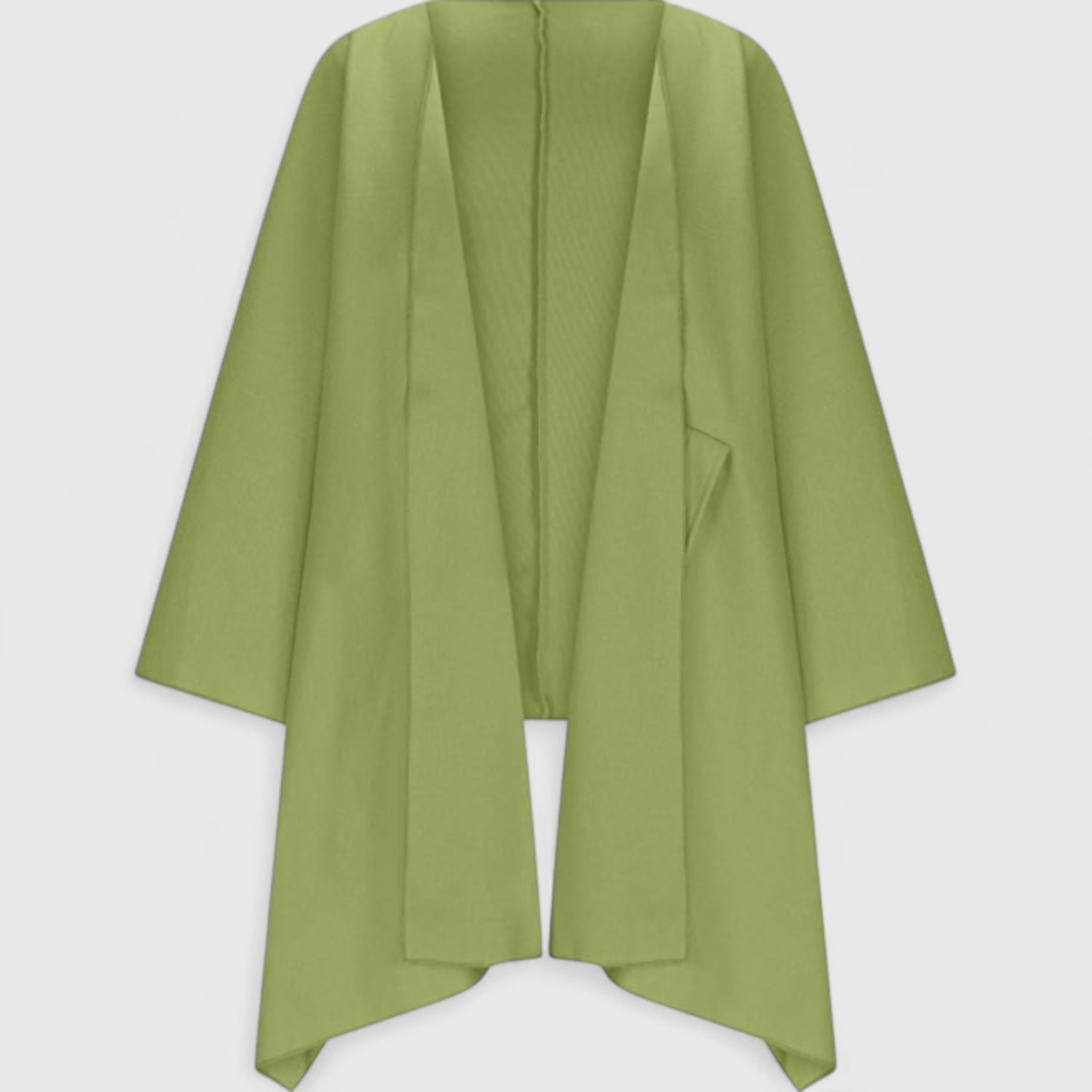 Leni | Cardigan Donna Elegante Oversize con Maniche a Pipistrello - Verde - aperto autunno caldo cardigan comfort inverno maniche a pipistrello moda donna oversize stile - Concept Palermo