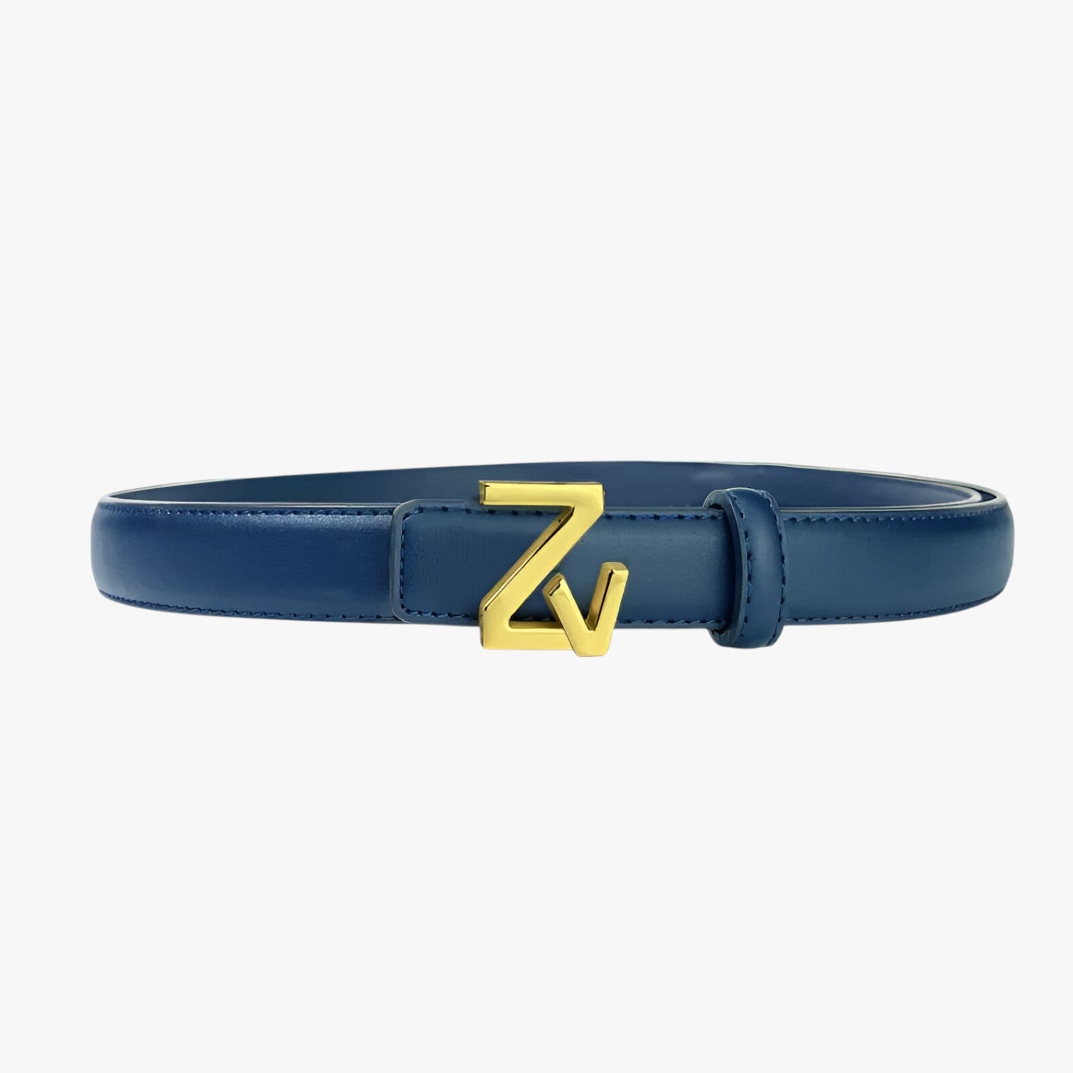 Liliana | Cintura da donna elegante con fibbia ZV - blu scuro 110cm - Belts waist belt for women women belt round women belts Womens belt - Concept Palermo