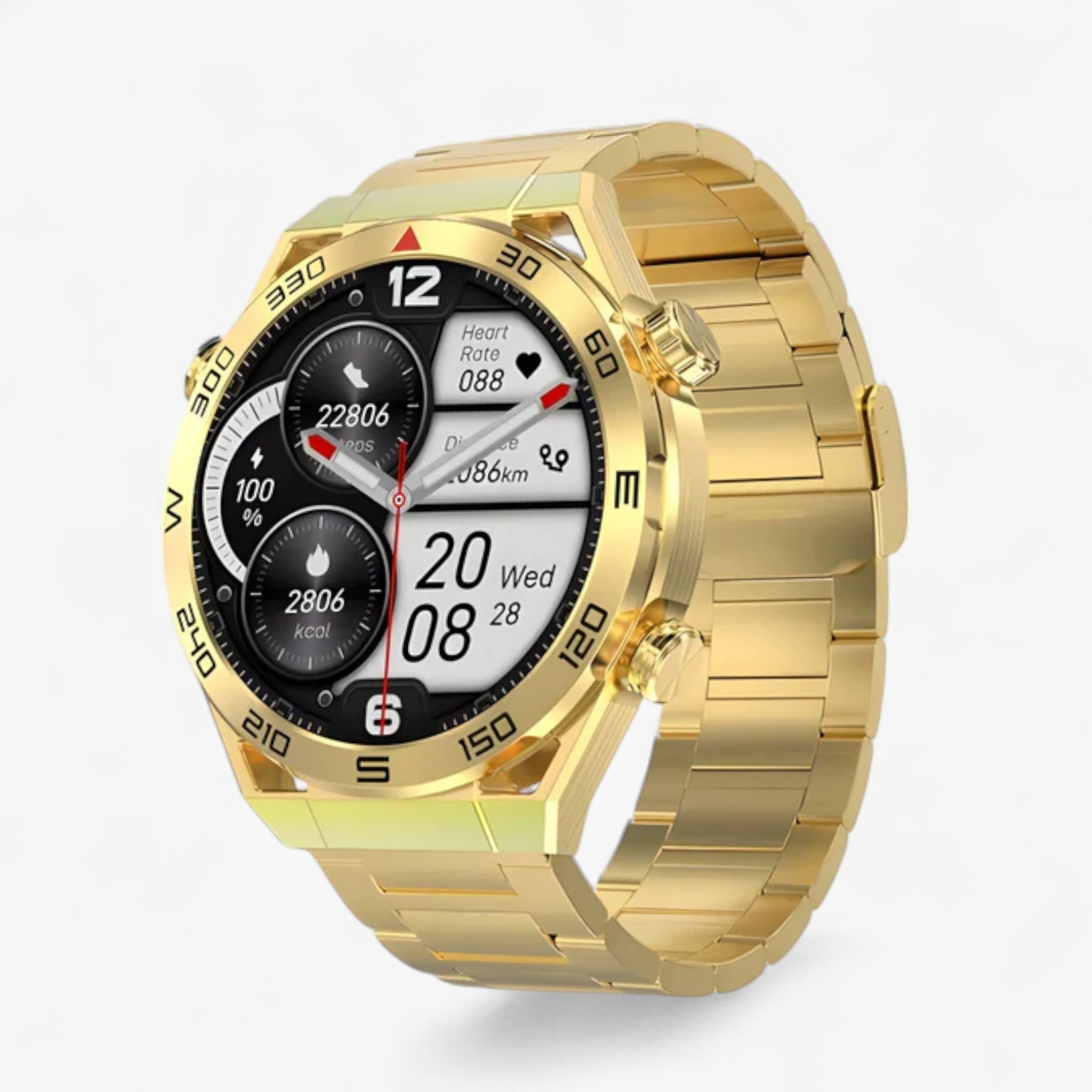 DT Ultra Mate | Smartwatch - GPS e NFC per Uomini con Chiamate Bluetooth e ECG - Metallo d'oro - Smart Watches watches wistwatches - Concept Palermo