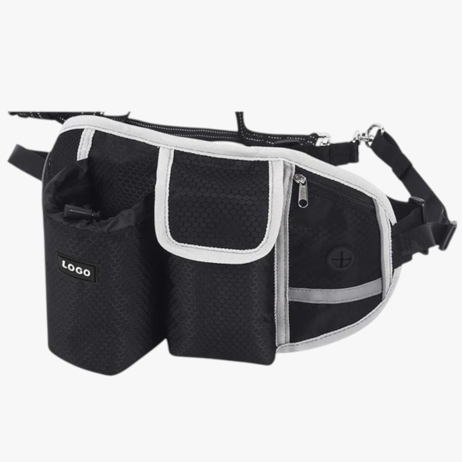 Briella | Marsupio Sportivo con Porta-Premi e Guinzaglio Riflettente - Nero NO GUinzaglio Cina - pet pet accessories petproduct Pets - Concept Palermo