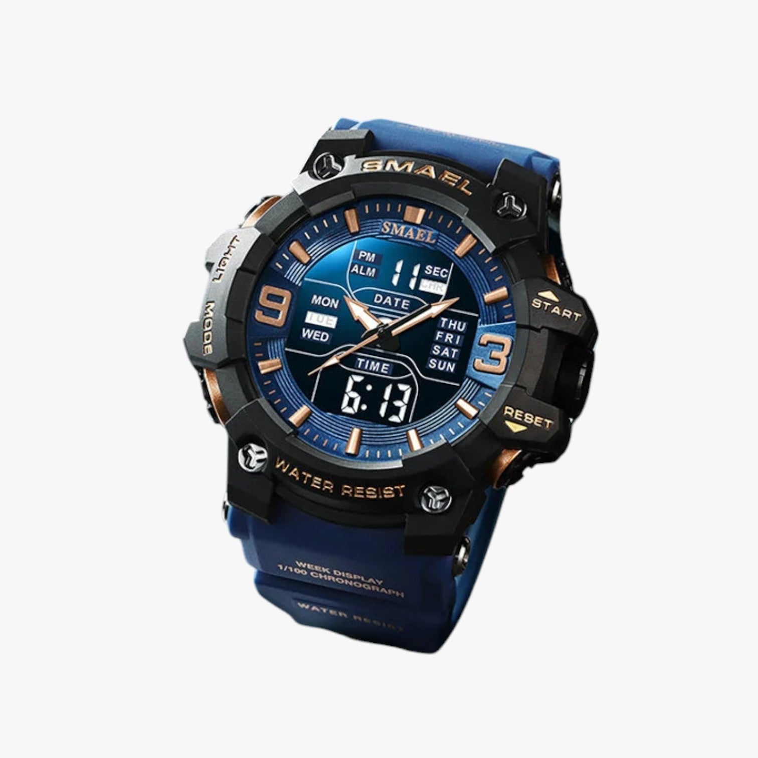 Janos | Orologio sportivo – display LED, impermeabile e doppia visualizzazione dell'orario - - mens accessory watch watch for men - Concept Palermo