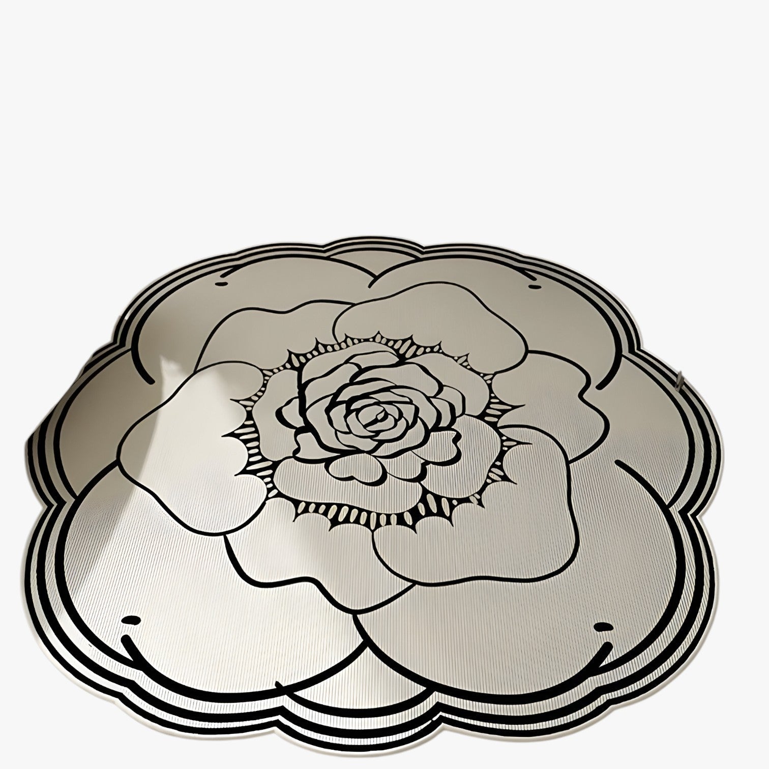 Frostine | Tappeto in cristallo floreale – Morbido, Elegante e Antiscivolo - Bianco - bedroom Home home decor - Concept Palermo