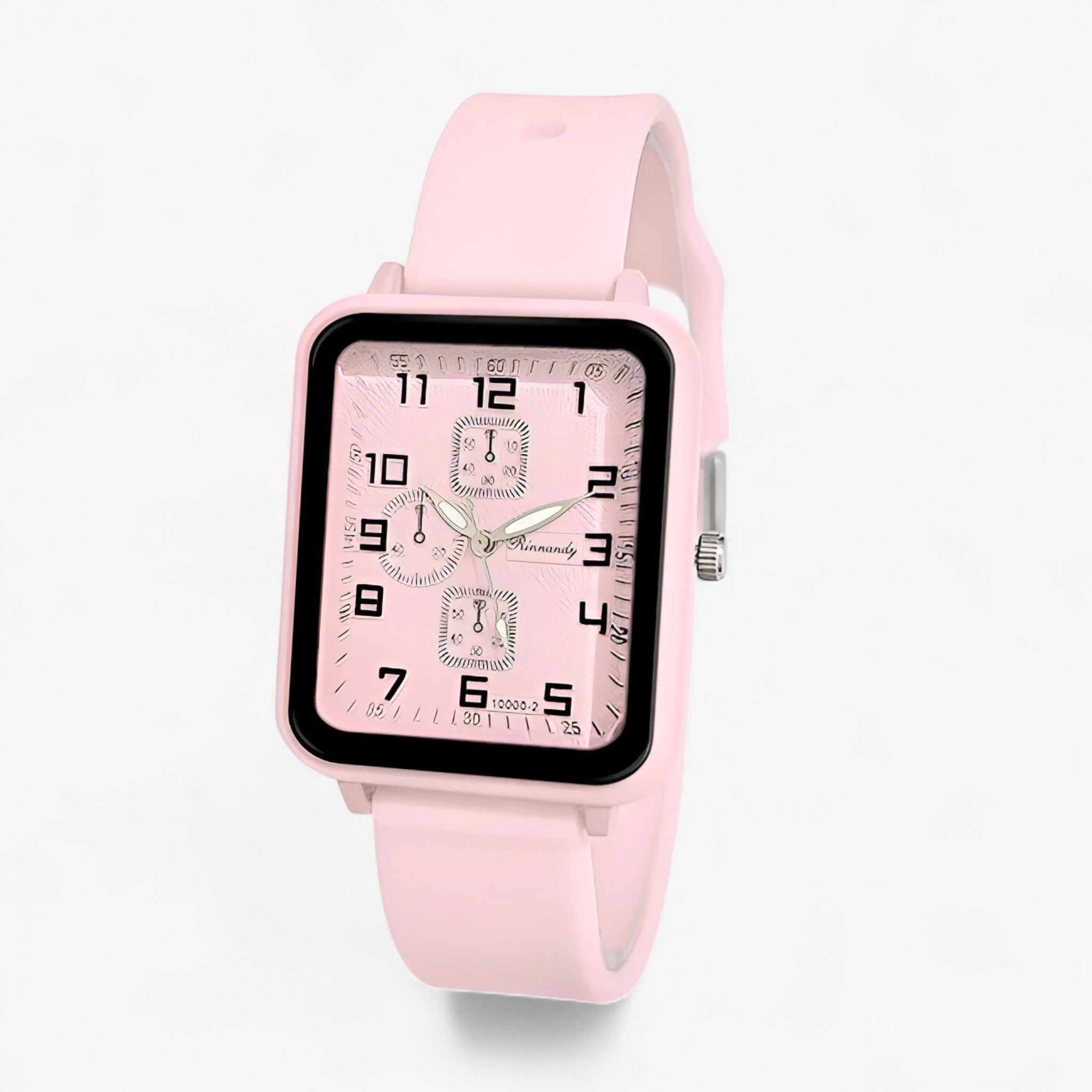 Julia | Orologio sportivo da donna al quarzo con cinturino in silicone blu - Rosa - female watch watch for women - Concept Palermo