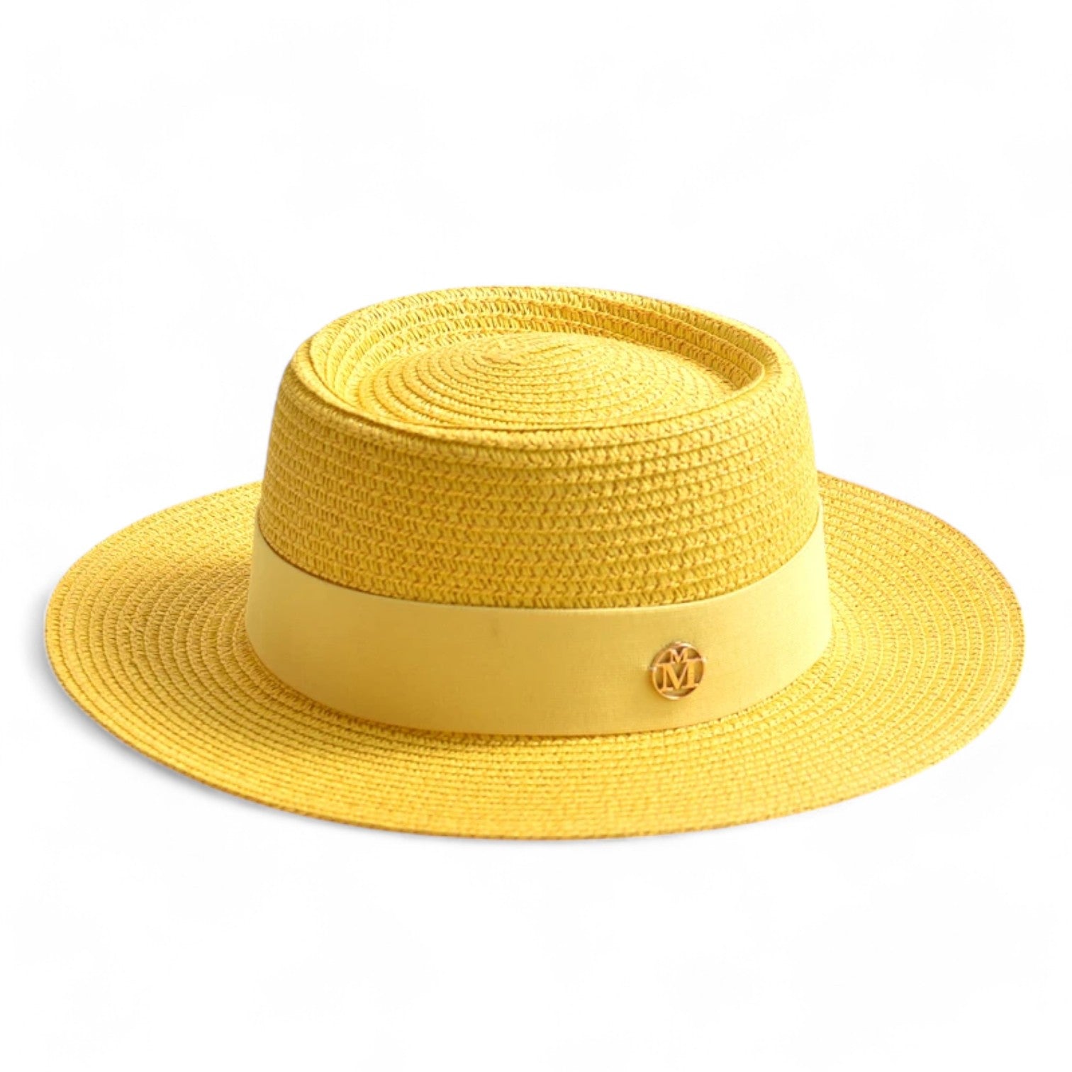 Clara | Elegante cappello di paglia - Stile, leggero e adatto ai viaggi - Geel 56-58CM - bucket hats hat Hat for girls women hat - Concept Palermo