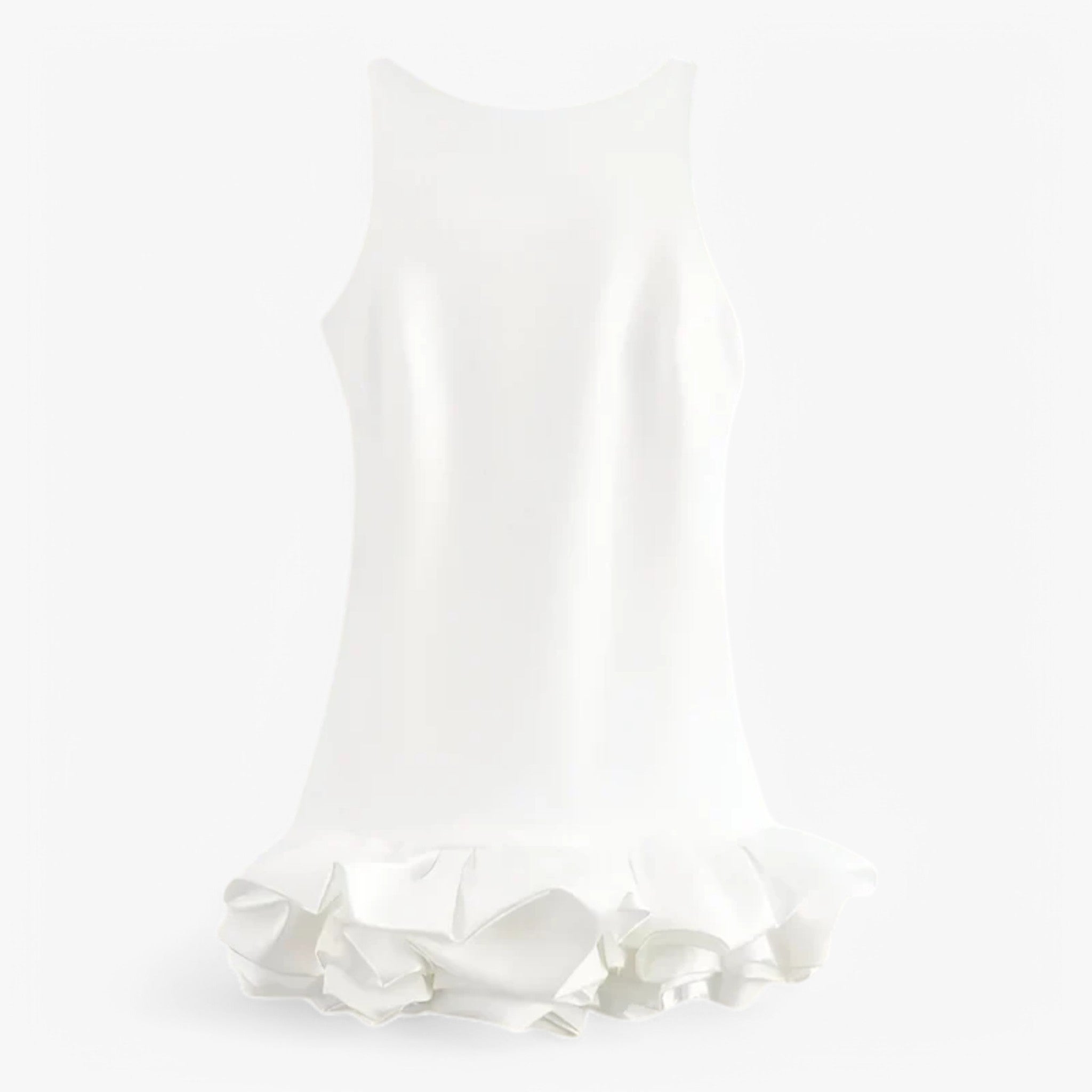 Juliette | Vestito a volant - Moderno e sofisticato - Bianco - - Concept Palermo
