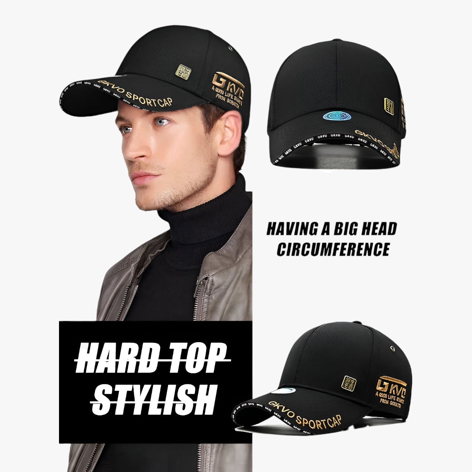 Roy | Cappellino da baseball comodo e spazioso per ogni stagione - - Baseball caps caps mens accessory - Concept Palermo