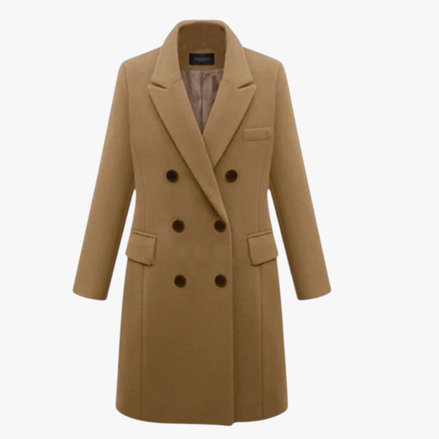 Darla | Elegante giacca in lana da donna: calda, morbida e perfetta per l'ufficio - kaki - coats coats for women female coat Jackets & Coats - Concept Palermo