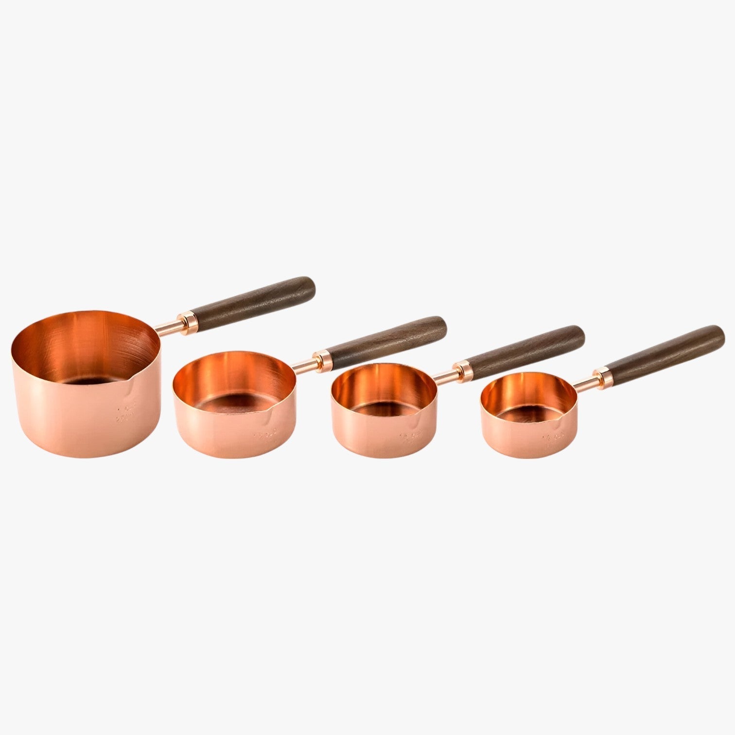 Yasmin | Set di misurini in acciaio inossidabile – Misurazioni precise e durevoli - 4Pezzi Rosa Grande - Kitchen kitchen tools - Concept Palermo