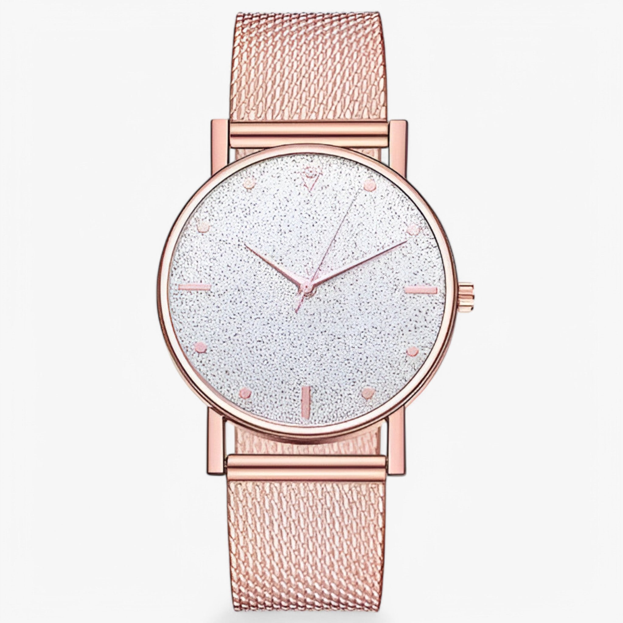 Karina | Orologio Elegante in Oro Rosa con Quadrante a Cuore - Oro rosa bianca-3 - female watch watch for women - Concept Palermo