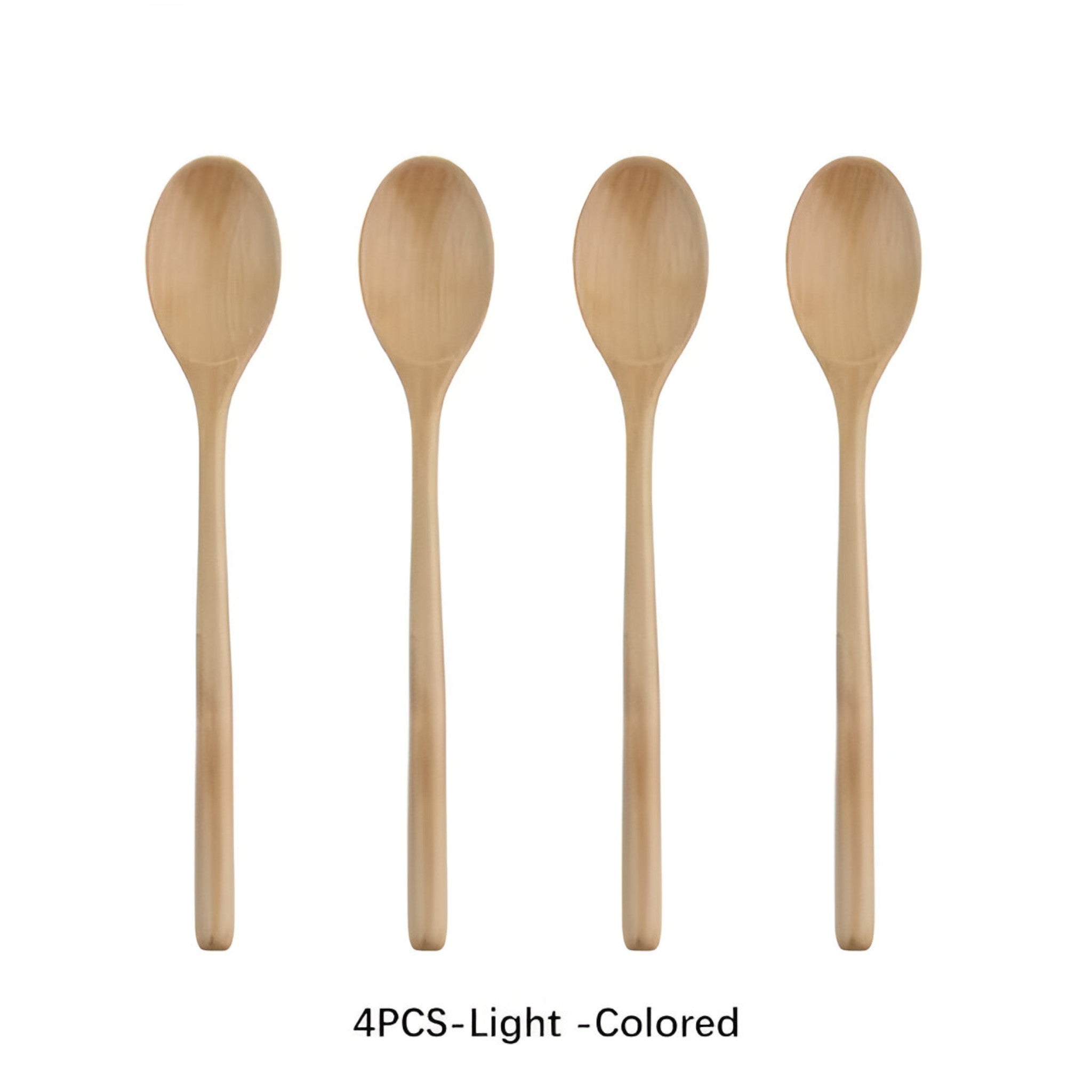 Jin |Set di cucchiai coreani in legno - 4PCS-Colore chiaro - - Concept Palermo