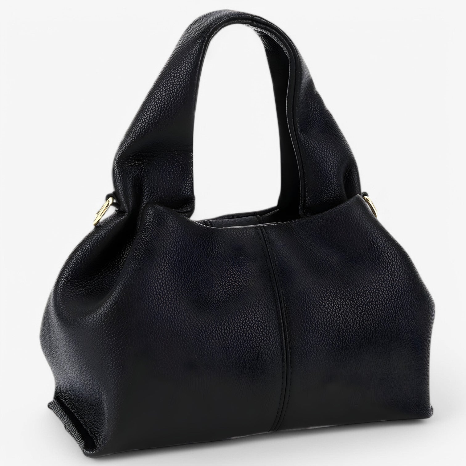 Jimena | Elegante borsa a spalla retro – Leggera, ampia e stilosa - Nero - bag Handbag women bag - Concept Palermo