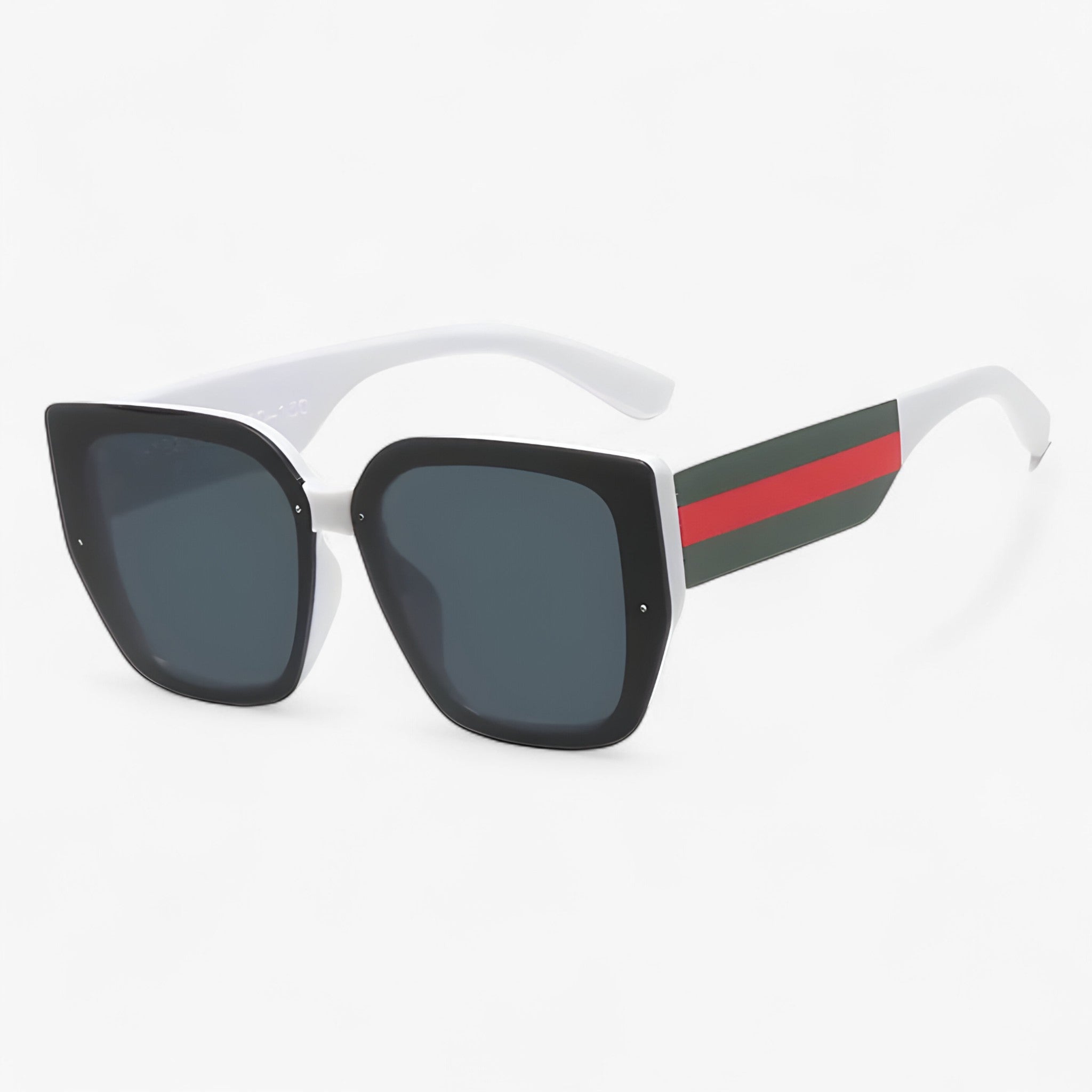 Roco | Occhiali da sole poligonali retrò multicolore da donna - Bianco - Fashion Sunglasses men sunglasses polarized mens sunglasses Polarized man sunglasses Sunglasses sunglasses polarized men - Concept Palermo